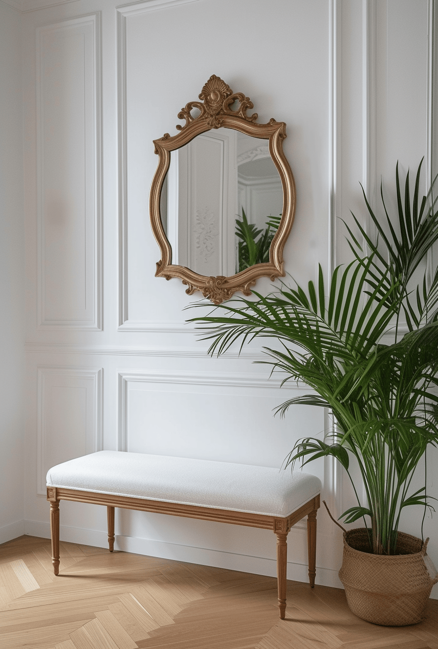 a Transformation of a Victorian hallway into an elegant and historically inspired entrance