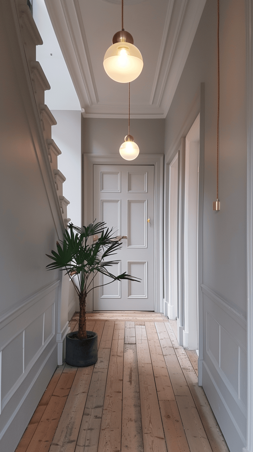 a Victorian hallway accessories adding detail and historical accuracy to decor