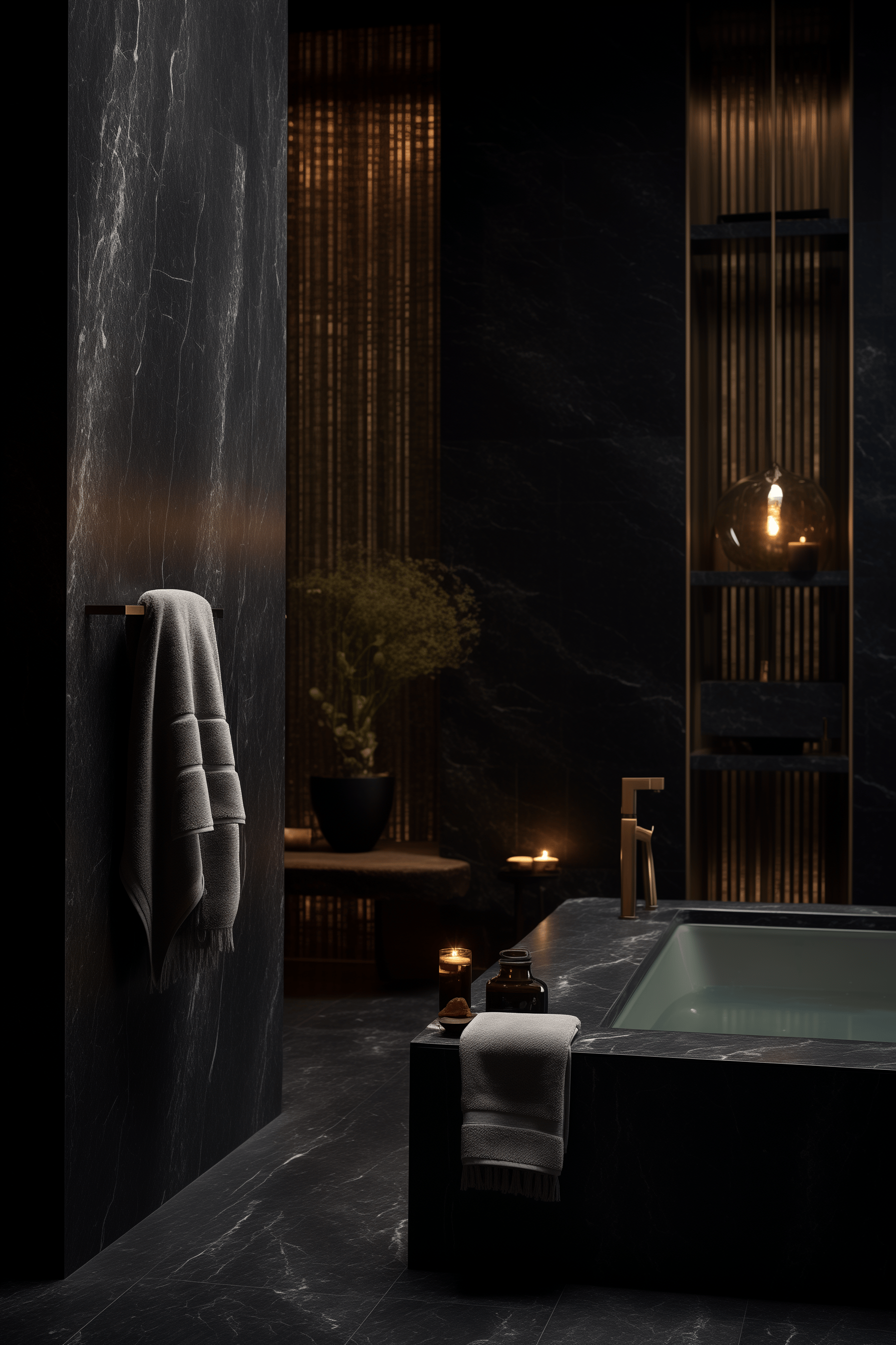 <p>Step into the realm of sophistication and intrigue with these 39 dark bathroom ideas that redefine contemporary design. From matte black fixtures to moody floral wallpapers, these inspirations encompass a spectrum of styles, offering a perfect blend of luxury, modernity, and timeless elegance for your bathroom sanctuary.</p> <p>Here are 39 dark bathroom ideas that you can consider for a bold and stylish design:</p> <h3>Matte Black Fixtures</h3> <p>&nbsp;<img alt="dark bathroom aesthetic decor design ideas luxury cozy colors" src="https://cdn.shopify.com/s/files/1/0411/1951/4782/files/dark_bathroom_aesthetic_2.png?v=1703151507" data-mce-src="https://cdn.shopify.com/s/files/1/0411/1951/4782/files/dark_bathroom_aesthetic_2.png?v=1703151507" data-mce-fragment="1"></p> <p>Use matte black faucets, shower heads, and towel bars for a sleek look.</p> <h3>Charcoal Gray Walls</h3> <p>&nbsp;<img alt="dark bathroom aesthetic decor design ideas luxury cozy colors" src="https://cdn.shopify.com/s/files/1/0411/1951/4782/files/cozy_dark_bathroom.png?v=1703151526" data-mce-src="https://cdn.shopify.com/s/files/1/0411/1951/4782/files/cozy_dark_bathroom.png?v=1703151526" data-mce-fragment="1"></p> <p>Paint the walls in a deep charcoal gray for a moody atmosphere.</p> <h3>Black Subway Tiles</h3> <p>&nbsp;<img alt="dark bathroom aesthetic decor design ideas luxury cozy colors" src="https://cdn.shopify.com/s/files/1/0411/1951/4782/files/dark_bathroom_aesthetic_decor_design_ideas_luxury_cozy_colors_2.png?v=1703151541" data-mce-src="https://cdn.shopify.com/s/files/1/0411/1951/4782/files/dark_bathroom_aesthetic_decor_design_ideas_luxury_cozy_colors_2.png?v=1703151541" data-mce-fragment="1"></p> <p>Install black subway tiles for a modern and sophisticated feel.</p> <h3>Dark Wood Accents</h3> <p>&nbsp;<img alt="dark bathroom aesthetic decor design ideas luxury cozy colors" src="https://cdn.shopify.com/s/files/1/0411/1951/4782/files/cozy_dark_bathroom_2.png?v=1703151555" data-mce-src="https://cdn.shopify.com/s/files/1/0411/1951/4782/files/cozy_dark_bathroom_2.png?v=1703151555" data-mce-fragment="1"></p> <p>Incorporate dark wood elements for warmth and contrast.</p> <h3>Black Hexagon Floor Tiles</h3> <p><img alt="dark bathroom aesthetic decor design ideas luxury cozy colors" src="https://cdn.shopify.com/s/files/1/0411/1951/4782/files/dark_bathroom_aesthetic_decor_design_ideas_luxury_cozy_colors_3.png?v=1703151570" data-mce-src="https://cdn.shopify.com/s/files/1/0411/1951/4782/files/dark_bathroom_aesthetic_decor_design_ideas_luxury_cozy_colors_3.png?v=1703151570" data-mce-fragment="1">&nbsp;</p> <p>Choose black hexagon tiles for a unique and visually interesting floor.</p> <h3>Black and White Contrast</h3> <p><img src="https://cdn.shopify.com/s/files/1/0411/1951/4782/files/dark_bathroom_aesthetic_decor_design_ideas_luxury_cozy_colors_5.png?v=1703151599" alt="dark bathroom aesthetic decor design ideas luxury cozy colors" data-mce-src="https://cdn.shopify.com/s/files/1/0411/1951/4782/files/dark_bathroom_aesthetic_decor_design_ideas_luxury_cozy_colors_5.png?v=1703151599"></p> <p>Combine black elements with white to create a striking contrast.</p> <h3>Dark Floral Wallpaper</h3> <p><img alt="dark bathroom aesthetic decor design ideas luxury cozy colors" src="https://cdn.shopify.com/s/files/1/0411/1951/4782/files/dark_bathroom_aesthetic_decor_design_ideas_luxury_cozy_colors_7.png?v=1703151616" data-mce-src="https://cdn.shopify.com/s/files/1/0411/1951/4782/files/dark_bathroom_aesthetic_decor_design_ideas_luxury_cozy_colors_7.png?v=1703151616" data-mce-fragment="1">&nbsp;</p> <p>Add drama with dark floral wallpaper for a bold statement.</p> <h3>Industrial Lighting</h3> <p><img src="https://cdn.shopify.com/s/files/1/0411/1951/4782/files/dark_bathroom_aesthetic_decor_design_ideas_luxury_cozy_colors_8.png?v=1703151660" alt="dark bathroom aesthetic decor design ideas luxury cozy colors" data-mce-src="https://cdn.shopify.com/s/files/1/0411/1951/4782/files/dark_bathroom_aesthetic_decor_design_ideas_luxury_cozy_colors_8.png?v=1703151660"></p> <p>Use industrial-style black pendant lights or sconces for a chic look.</p> <h3>Black Clawfoot Tub</h3> <p><img src="https://cdn.shopify.com/s/files/1/0411/1951/4782/files/dark_bathroom_aesthetic_decor_design_ideas_luxury_cozy_colors_9.png?v=1703151677" alt="dark bathroom aesthetic decor design ideas luxury cozy colors" data-mce-src="https://cdn.shopify.com/s/files/1/0411/1951/4782/files/dark_bathroom_aesthetic_decor_design_ideas_luxury_cozy_colors_9.png?v=1703151677"></p> <p>Opt for a classic black clawfoot tub for a timeless touch.</p> <h3>Moody Artwork</h3> <p><img src="https://cdn.shopify.com/s/files/1/0411/1951/4782/files/dark_bathroom_aesthetic_decor_design_ideas_luxury_cozy_colors_10.png?v=1703151694" alt="dark bathroom aesthetic decor design ideas luxury cozy colors" data-mce-src="https://cdn.shopify.com/s/files/1/0411/1951/4782/files/dark_bathroom_aesthetic_decor_design_ideas_luxury_cozy_colors_10.png?v=1703151694"></p> <p>Hang dark and moody artwork to enhance the atmosphere.</p> <h3>Dark Marble Countertops</h3> <p><img src="https://cdn.shopify.com/s/files/1/0411/1951/4782/files/dark_bathroom_aesthetic_decor_design_ideas_luxury_cozy_colors_11.png?v=1703151706" alt="dark bathroom aesthetic decor design ideas luxury cozy colors" data-mce-src="https://cdn.shopify.com/s/files/1/0411/1951/4782/files/dark_bathroom_aesthetic_decor_design_ideas_luxury_cozy_colors_11.png?v=1703151706"></p> <p>Choose dark marble countertops for a luxurious feel.</p> <h3>Black Vessel Sink</h3> <p><img src="https://cdn.shopify.com/s/files/1/0411/1951/4782/files/dark_bathroom_aesthetic_decor_design_ideas_luxury_cozy_colors_12.png?v=1703151722" alt="dark bathroom aesthetic decor design ideas luxury cozy colors" data-mce-src="https://cdn.shopify.com/s/files/1/0411/1951/4782/files/dark_bathroom_aesthetic_decor_design_ideas_luxury_cozy_colors_12.png?v=1703151722"></p> <p>Install a black vessel sink for a contemporary and elegant touch.</p> <h3>Dark Wood Vanity</h3> <p><img src="https://cdn.shopify.com/s/files/1/0411/1951/4782/files/dark_bathroom_aesthetic_decor_design_ideas_luxury_cozy_colors_13.png?v=1703151735" alt="dark bathroom aesthetic decor design ideas luxury cozy colors" data-mce-src="https://cdn.shopify.com/s/files/1/0411/1951/4782/files/dark_bathroom_aesthetic_decor_design_ideas_luxury_cozy_colors_13.png?v=1703151735"></p> <p>Select a dark wood vanity for a rich and sophisticated look.</p> <h3>Black Grout</h3> <p><img src="https://cdn.shopify.com/s/files/1/0411/1951/4782/files/dark_bathroom_aesthetic_decor_design_ideas_luxury_cozy_colors_14.png?v=1703151748" alt="dark bathroom aesthetic decor design ideas luxury cozy colors" data-mce-src="https://cdn.shopify.com/s/files/1/0411/1951/4782/files/dark_bathroom_aesthetic_decor_design_ideas_luxury_cozy_colors_14.png?v=1703151748"></p> <p>Use black grout with white tiles for a bold and modern look.</p> <h3>Statement Mirror</h3> <p><img src="https://cdn.shopify.com/s/files/1/0411/1951/4782/files/dark_bathroom_aesthetic_decor_design_ideas_luxury_cozy_colors_15.png?v=1703151764" alt="dark bathroom aesthetic decor design ideas luxury cozy colors" data-mce-src="https://cdn.shopify.com/s/files/1/0411/1951/4782/files/dark_bathroom_aesthetic_decor_design_ideas_luxury_cozy_colors_15.png?v=1703151764"></p> <p>Hang a large, ornate black-framed mirror as a focal point.</p> <h3>Dark Ceiling</h3> <p><img src="https://cdn.shopify.com/s/files/1/0411/1951/4782/files/dark_bathroom_aesthetic_decor_design_ideas_luxury_cozy_colors.png?v=1703151818" alt="dark bathroom aesthetic decor design ideas luxury cozy colors" data-mce-fragment="1" data-mce-src="https://cdn.shopify.com/s/files/1/0411/1951/4782/files/dark_bathroom_aesthetic_decor_design_ideas_luxury_cozy_colors.png?v=1703151818">&nbsp;</p> <p>Consider painting the ceiling in a dark color for added drama.</p> <h3>Metallic Accents</h3> <p><img alt="dark bathroom aesthetic decor design ideas luxury cozy colors" src="https://cdn.shopify.com/s/files/1/0411/1951/4782/files/dark_bathroom_aesthetic.png?v=1703151834" data-mce-src="https://cdn.shopify.com/s/files/1/0411/1951/4782/files/dark_bathroom_aesthetic.png?v=1703151834"></p> <p>Introduce metallic accents like blackened brass or matte black fixtures.</p> <h3>Black Wainscoting</h3> <p><img src="https://cdn.shopify.com/s/files/1/0411/1951/4782/files/dark_bathroom_decor_2.png?v=1703151850" alt="dark bathroom aesthetic decor design ideas luxury cozy colors" data-mce-fragment="1" data-mce-src="https://cdn.shopify.com/s/files/1/0411/1951/4782/files/dark_bathroom_decor_2.png?v=1703151850">&nbsp;</p> <p>Add black wainscoting for a touch of traditional elegance.</p> <h3>Dark Stone Accents</h3> <p><img alt="dark bathroom aesthetic decor design ideas luxury cozy colors" src="https://cdn.shopify.com/s/files/1/0411/1951/4782/files/dark_bathroom_decor.png?v=1703151866" data-mce-src="https://cdn.shopify.com/s/files/1/0411/1951/4782/files/dark_bathroom_decor.png?v=1703151866"></p> <p>Incorporate dark stone elements for a natural and earthy feel.</p> <h3>Integrated Lighting</h3> <p><img alt="dark bathroom aesthetic decor design ideas luxury cozy colors" src="https://cdn.shopify.com/s/files/1/0411/1951/4782/files/dark_bathroom_design_2.png?v=1703151883" data-mce-src="https://cdn.shopify.com/s/files/1/0411/1951/4782/files/dark_bathroom_design_2.png?v=1703151883"></p> <p>Install LED strip lighting under vanities or behind mirrors for a contemporary look.</p> <h3>Black Shiplap</h3> <p><img alt="dark bathroom aesthetic decor design ideas luxury cozy colors" src="https://cdn.shopify.com/s/files/1/0411/1951/4782/files/dark_bathroom_design_ideas_2.png?v=1703151900" data-mce-src="https://cdn.shopify.com/s/files/1/0411/1951/4782/files/dark_bathroom_design_ideas_2.png?v=1703151900"></p> <p>Use black shiplap for a modern and textured wall treatment.</p> <h3>Dark Mosaic Tiles</h3> <p><img alt="dark bathroom aesthetic decor design ideas luxury cozy colors" src="https://cdn.shopify.com/s/files/1/0411/1951/4782/files/dark_bathroom_design_ideas.png?v=1703151923" data-mce-src="https://cdn.shopify.com/s/files/1/0411/1951/4782/files/dark_bathroom_design_ideas.png?v=1703151923"></p> <p>Create an accent wall with dark mosaic tiles for a stunning effect.</p> <h3>Black Ceiling Beams</h3> <p><img alt="dark bathroom aesthetic decor design ideas luxury cozy colors" src="https://cdn.shopify.com/s/files/1/0411/1951/4782/files/dark_bathroom_design.png?v=1703151943" data-mce-src="https://cdn.shopify.com/s/files/1/0411/1951/4782/files/dark_bathroom_design.png?v=1703151943"></p> <p>Highlight ceiling architecture with black-painted beams.</p> <h3>Gothic Inspiration</h3> <p><img alt="dark bathroom aesthetic decor design ideas luxury cozy colors" src="https://cdn.shopify.com/s/files/1/0411/1951/4782/files/dark_bathroom_furniture.png?v=1703151962" data-mce-src="https://cdn.shopify.com/s/files/1/0411/1951/4782/files/dark_bathroom_furniture.png?v=1703151962"></p> <p>Draw inspiration from Gothic architecture for a dramatic aesthetic.</p> <h3>Dark Concrete Floors</h3> <p><img alt="dark bathroom aesthetic decor design ideas luxury cozy colors" src="https://cdn.shopify.com/s/files/1/0411/1951/4782/files/dark_bathroom_ideas_black_2.png?v=1703151981" data-mce-src="https://cdn.shopify.com/s/files/1/0411/1951/4782/files/dark_bathroom_ideas_black_2.png?v=1703151981"></p> <p>Embrace industrial style with dark stained concrete floors.</p> <h3>Black and Gold Combination</h3> <p><img alt="dark bathroom aesthetic decor design ideas luxury cozy colors" src="https://cdn.shopify.com/s/files/1/0411/1951/4782/files/dark_bathroom_ideas_black.png?v=1703152000" data-mce-src="https://cdn.shopify.com/s/files/1/0411/1951/4782/files/dark_bathroom_ideas_black.png?v=1703152000"></p> <p>Combine black with gold accents for a luxurious vibe.</p> <h3>Dark Shower Curtain</h3> <p><img alt="dark bathroom aesthetic decor design ideas luxury cozy colors" src="https://cdn.shopify.com/s/files/1/0411/1951/4782/files/dark_bathroom_ideas_cozy_2.png?v=1703152026" data-mce-src="https://cdn.shopify.com/s/files/1/0411/1951/4782/files/dark_bathroom_ideas_cozy_2.png?v=1703152026"></p> <p>Choose a dark, textured shower curtain for added privacy and style.</p> <h3>Dramatic Drapery</h3> <p><img src="https://cdn.shopify.com/s/files/1/0411/1951/4782/files/dark_bathroom_ideas_cozy.png?v=1703152043" alt="dark bathroom aesthetic decor design ideas luxury cozy colors" data-mce-src="https://cdn.shopify.com/s/files/1/0411/1951/4782/files/dark_bathroom_ideas_cozy.png?v=1703152043"></p> <p>Install dark, floor-length drapes for a touch of luxury.</p> <h3>Floating Shelves</h3> <p><img src="https://cdn.shopify.com/s/files/1/0411/1951/4782/files/dark_bathroom_ideas.png?v=1703152083" alt="dark bathroom aesthetic decor design ideas luxury cozy colors" data-mce-src="https://cdn.shopify.com/s/files/1/0411/1951/4782/files/dark_bathroom_ideas.png?v=1703152083"></p> <p>Add black floating shelves for both storage and display.</p> <h3>Dark Freestanding Bathtub</h3> <p><img alt="dark bathroom aesthetic decor design ideas luxury cozy colors" src="https://cdn.shopify.com/s/files/1/0411/1951/4782/files/dark_bathroom_ideas_luxury_2.png?v=1703152106" data-mce-src="https://cdn.shopify.com/s/files/1/0411/1951/4782/files/dark_bathroom_ideas_luxury_2.png?v=1703152106"></p> <p>Opt for a sleek, dark freestanding bathtub as a focal point.</p> <h3>Vintage Black and White Tile</h3> <p><img alt="dark bathroom aesthetic decor design ideas luxury cozy colors" src="https://cdn.shopify.com/s/files/1/0411/1951/4782/files/dark_bathroom_ideas_for_men_2.png?v=1703152130" data-mce-src="https://cdn.shopify.com/s/files/1/0411/1951/4782/files/dark_bathroom_ideas_for_men_2.png?v=1703152130"></p> <p>Use vintage black and white tiles for a timeless look.</p> <h3>Dark Wood Paneling</h3> <p>&nbsp;<img src="https://cdn.shopify.com/s/files/1/0411/1951/4782/files/dark_bathroom_paint_colors_2.png?v=1703152180" alt="dark bathroom aesthetic decor design ideas luxury cozy colors" data-mce-fragment="1" data-mce-src="https://cdn.shopify.com/s/files/1/0411/1951/4782/files/dark_bathroom_paint_colors_2.png?v=1703152180"></p> <p>Install dark wood paneling for a cozy and sophisticated atmosphere.</p> <h3>Blackened Steel Accents</h3> <p><img alt="dark bathroom aesthetic decor design ideas luxury cozy colors" src="https://cdn.shopify.com/s/files/1/0411/1951/4782/files/dark_bathroom_paint_colors.png?v=1703152204" data-mce-src="https://cdn.shopify.com/s/files/1/0411/1951/4782/files/dark_bathroom_paint_colors.png?v=1703152204"></p> <p>Incorporate blackened steel for an industrial and edgy feel.</p> <h3>Moroccan Inspired</h3> <p><img alt="dark bathroom aesthetic decor design ideas luxury cozy colors" src="https://cdn.shopify.com/s/files/1/0411/1951/4782/files/dark_bathroom_walls.png?v=1703152222" data-mce-src="https://cdn.shopify.com/s/files/1/0411/1951/4782/files/dark_bathroom_walls.png?v=1703152222"></p> <p>Bring in Moroccan tiles or patterns for a bohemian touch.</p> <h3>Dark Brick Wall</h3> <p><img src="https://cdn.shopify.com/s/files/1/0411/1951/4782/files/dark_bathroom.png?v=1703152269" alt="dark bathroom aesthetic decor design ideas luxury cozy colors" data-mce-src="https://cdn.shopify.com/s/files/1/0411/1951/4782/files/dark_bathroom.png?v=1703152269"></p> <p>Expose a dark brick wall for an urban and rustic feel.</p> <h3>Black Glass Shower Enclosure</h3> <p><img alt="dark bathroom aesthetic decor design ideas luxury cozy colors" src="https://cdn.shopify.com/s/files/1/0411/1951/4782/files/dark_interior_design_bathroom_2.png?v=1703152292"></p> <p>Choose a black-framed glass enclosure for a contemporary look.</p> <h3>Dark Cabinets</h3> <p><img src="https://cdn.shopify.com/s/files/1/0411/1951/4782/files/dark_interior_design_bathroom.png?v=1703152306" alt="dark bathroom aesthetic decor design ideas luxury cozy colors" data-mce-fragment="1" data-mce-src="https://cdn.shopify.com/s/files/1/0411/1951/4782/files/dark_interior_design_bathroom.png?v=1703152306">&nbsp;</p> <p>Install dark cabinets for ample storage with a modern edge.</p> <h3>Black Freestanding Sink</h3> <p>&nbsp;</p> <p>Opt for a black freestanding sink for a minimalist and modern touch.</p> <h3>Dark Wood Ceiling Beams</h3> <p>&nbsp;</p> <p>Highlight the architecture with dark wood ceiling beams for warmth.<br data-mce-fragment="1"><br data-mce-fragment="1">Remember, when implementing dark colors in a bathroom, consider balancing with adequate lighting and reflective surfaces to avoid a cramped or overly dark feel.</p>