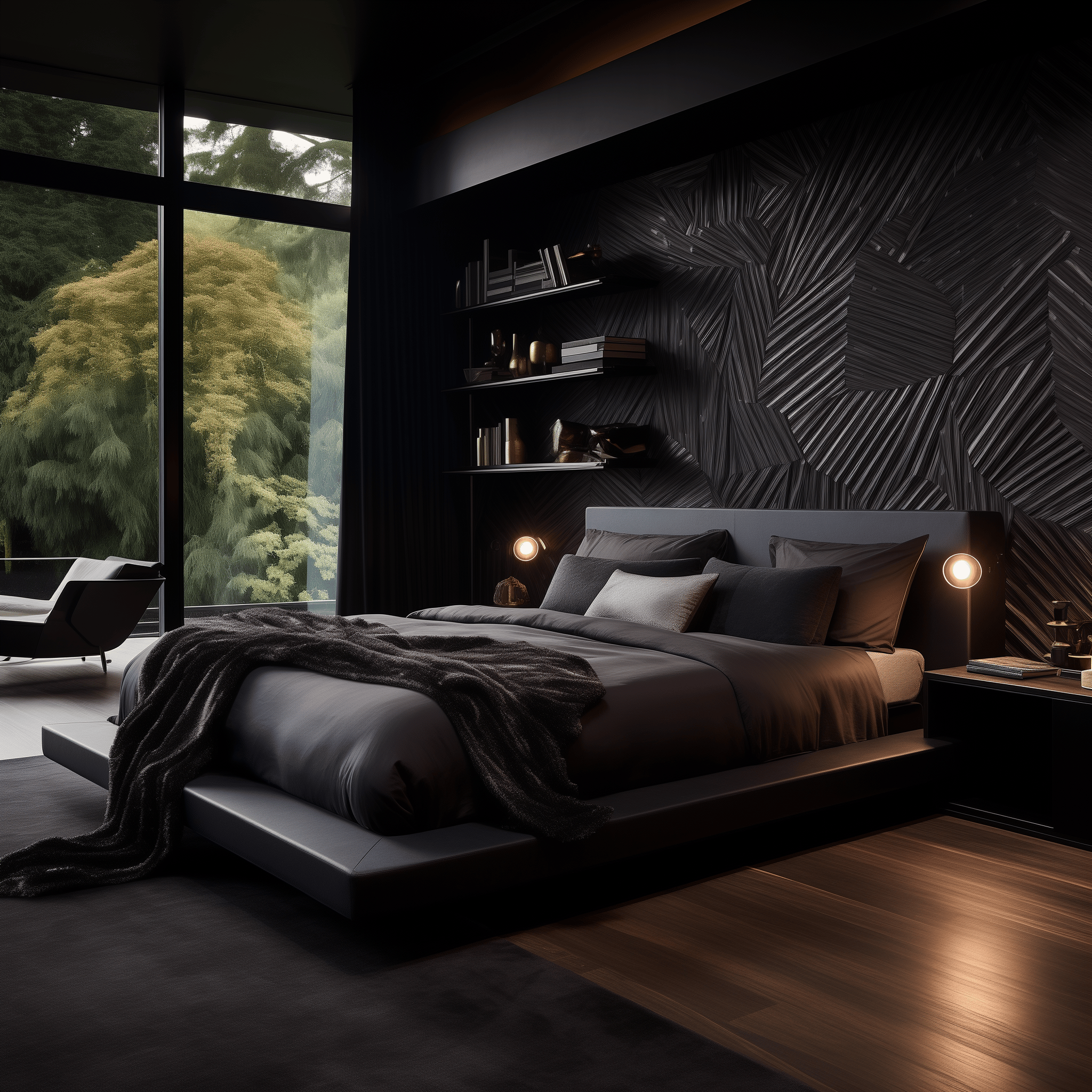 dark bedroom aesthetic decor design ideas luxury cozy colors