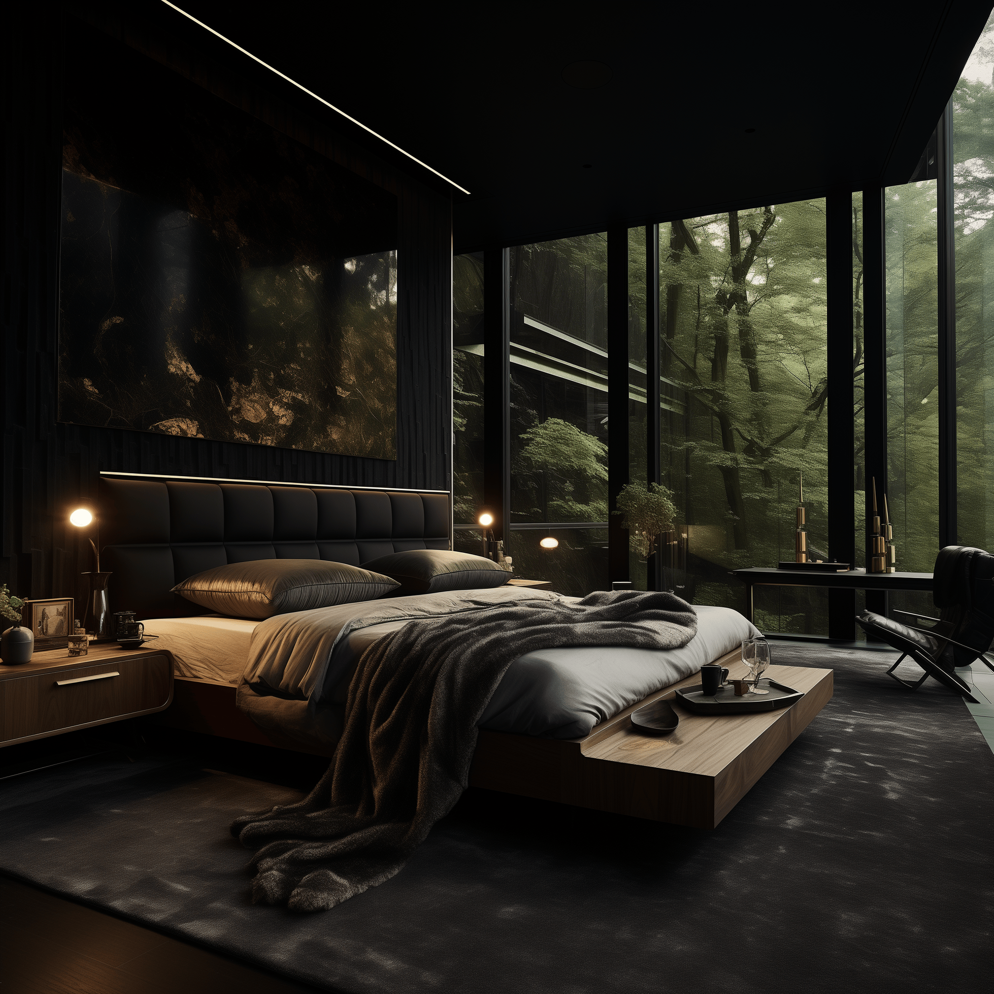 dark bedroom aesthetic decor design ideas luxury cozy colors 2