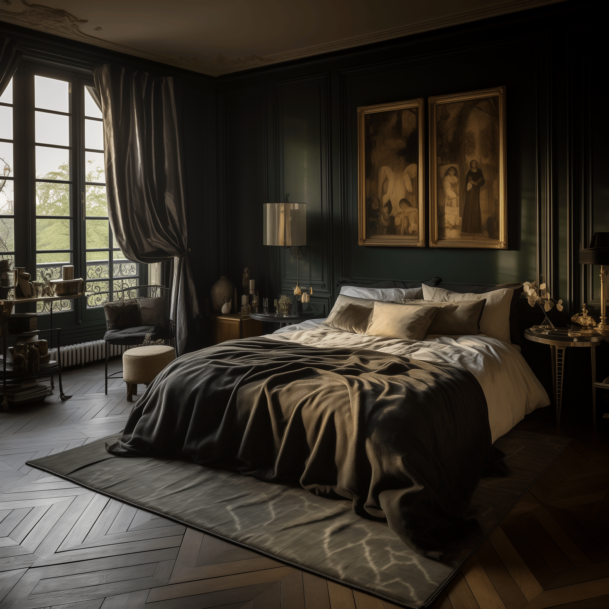 dark bedroom aesthetic decor design ideas luxury cozy colors