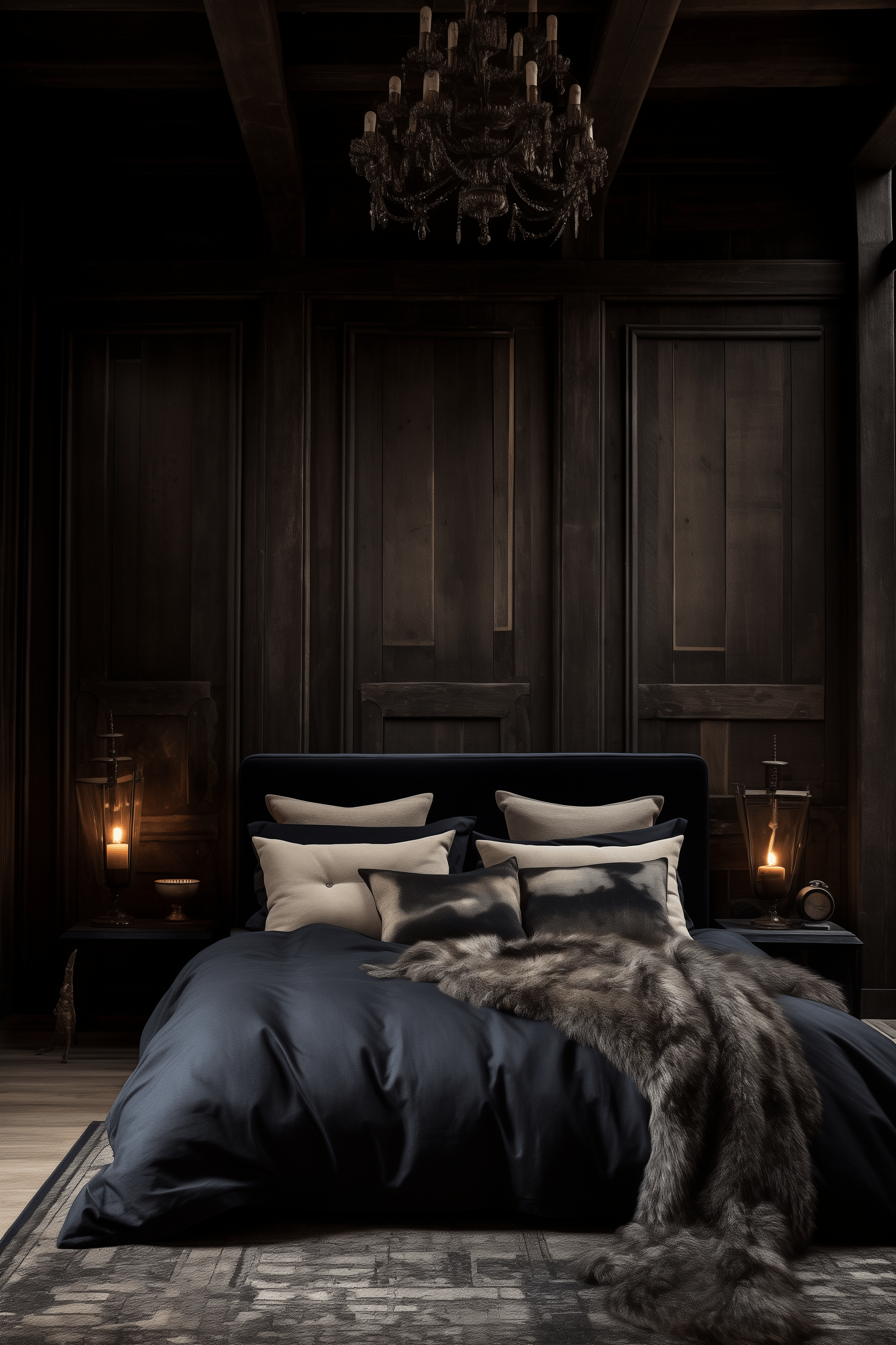 dark bedroom aesthetic decor design ideas luxury cozy colors