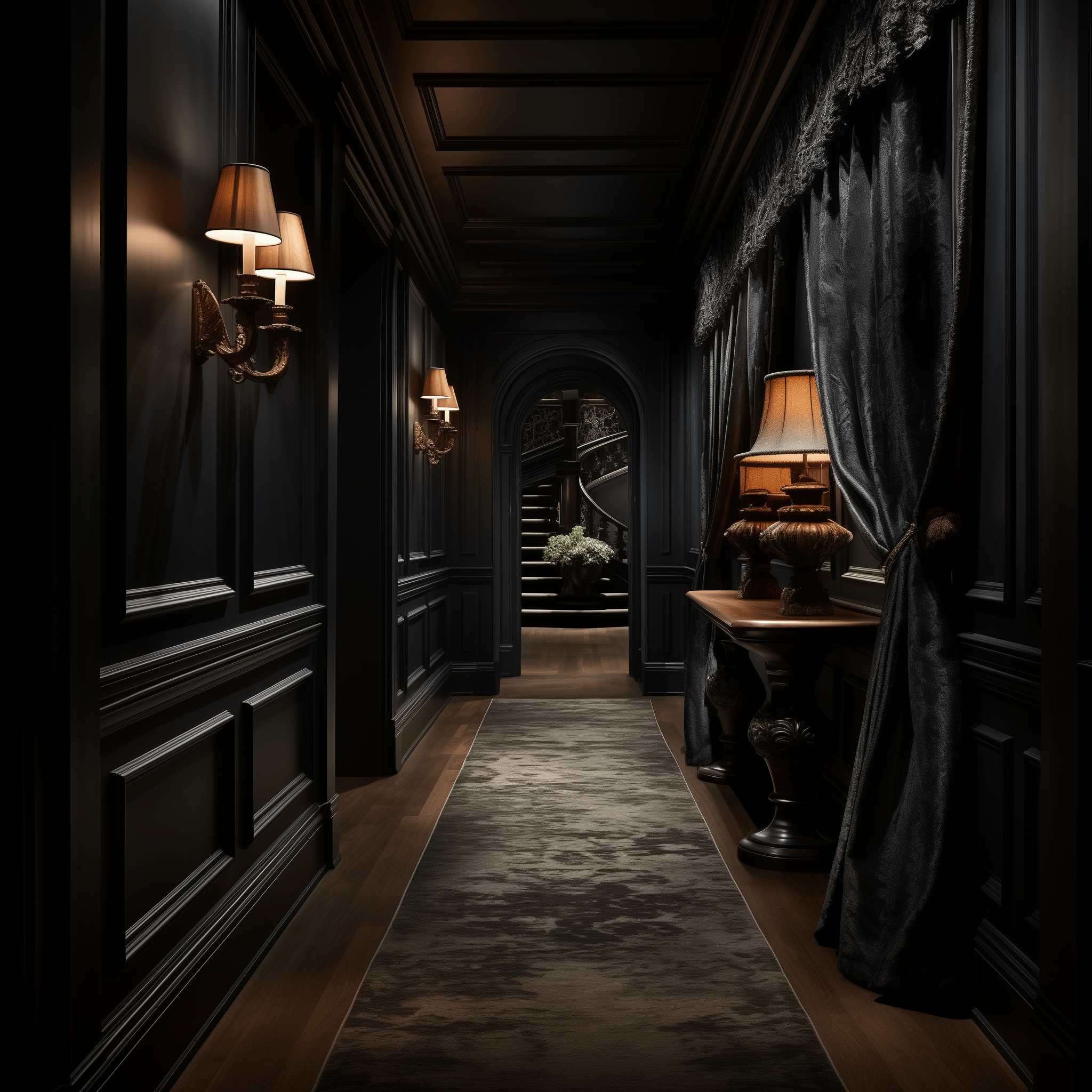 dark hallway interior design ideas inspiration decor