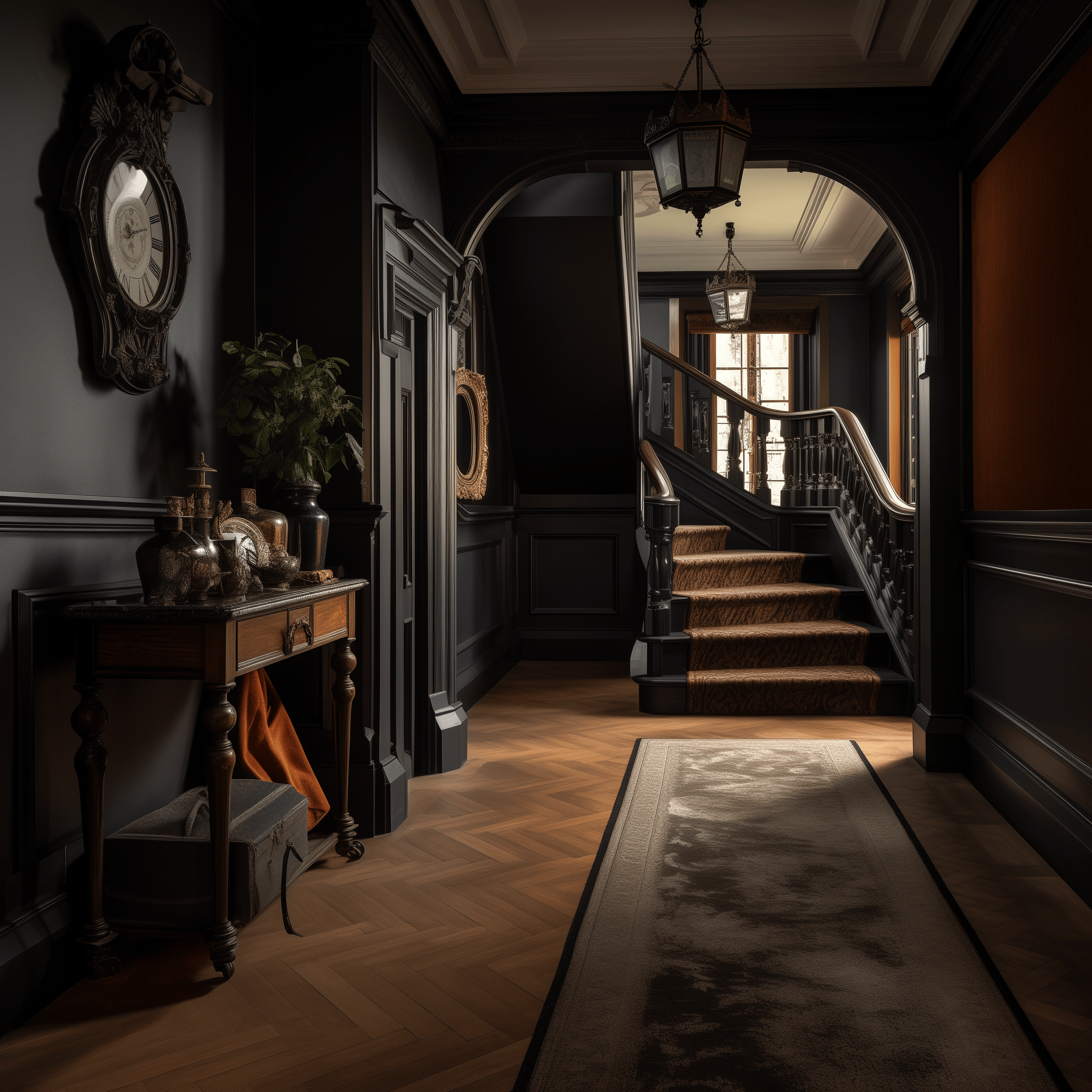 dark victorian interior design