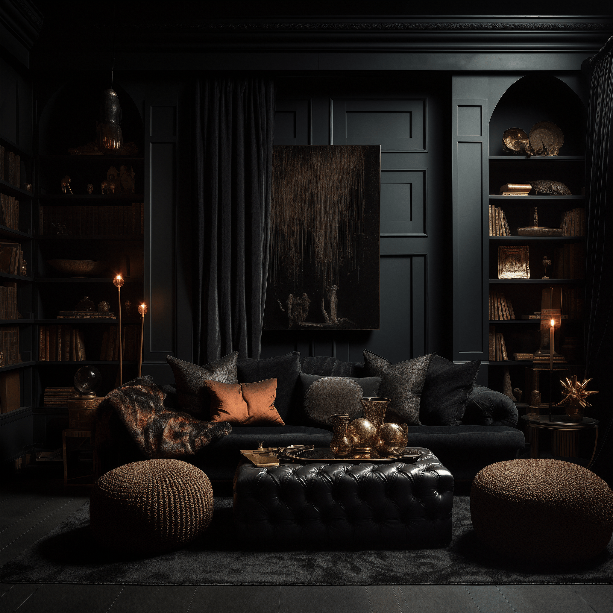 dark living room ideas cozy aesthetic decor designs