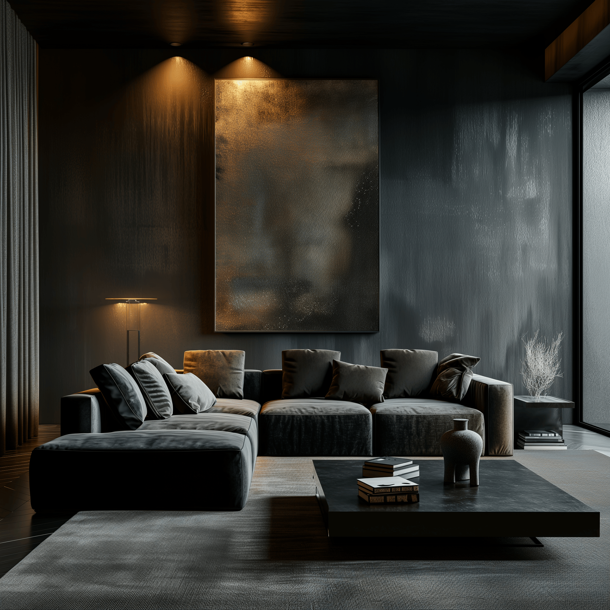 dark living room ideas cozy aesthetic decor designs