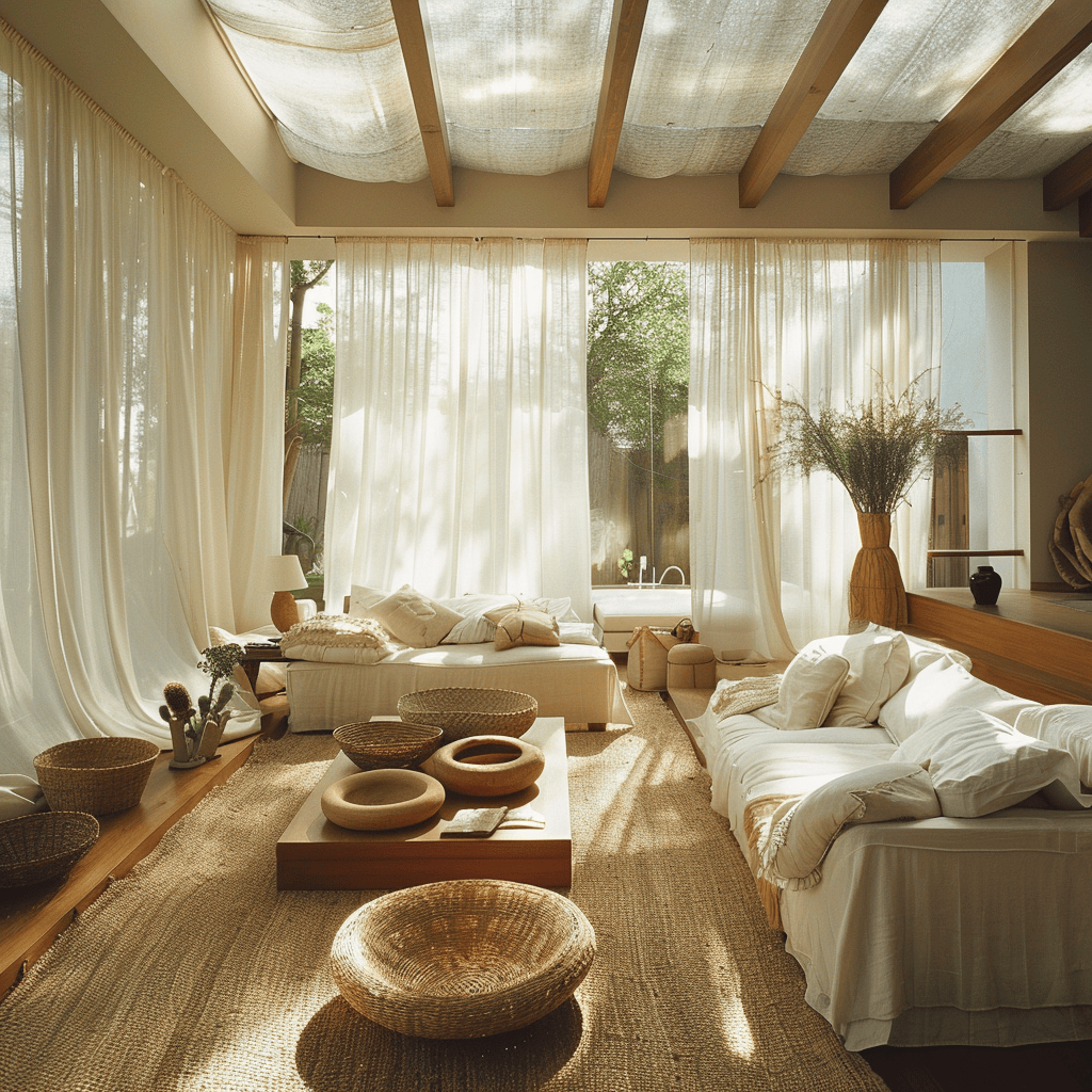 earthy_living_room_maximize_natural_light_strategically_placed_windows_skylights_sheer_curtains_play_of_sunlight_invigorating_and_soothing