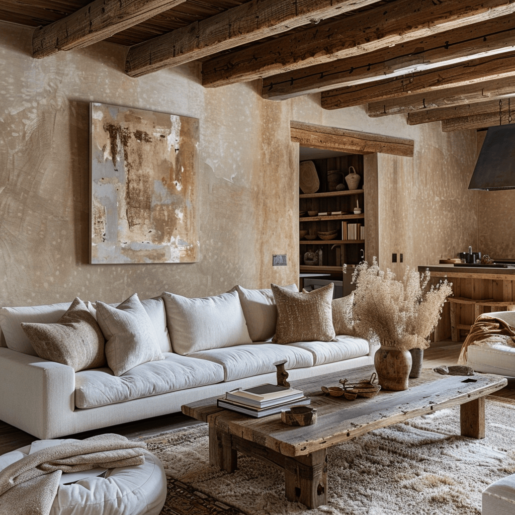 earthy_living_room_reclaimed_wood_elements_exposed_beams_furniture_accent_walls_weathered_patina_unique_markings_resilience_timelessness