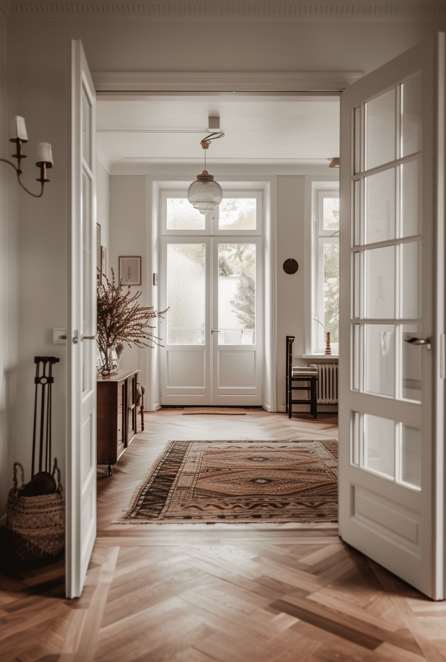 farmhouse hallway