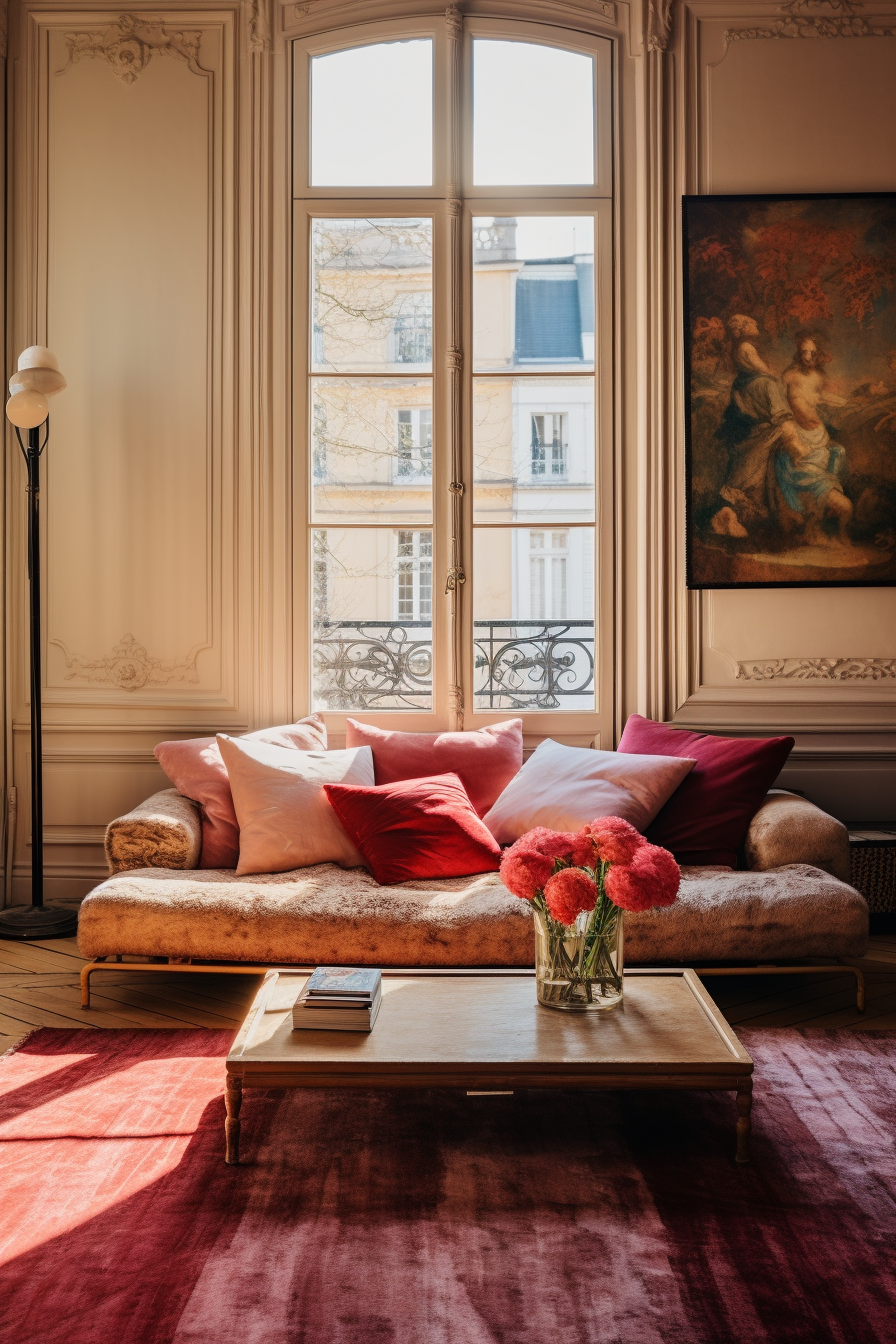 Add a modern touch to your living room with Parisian-inspired decor ideas.