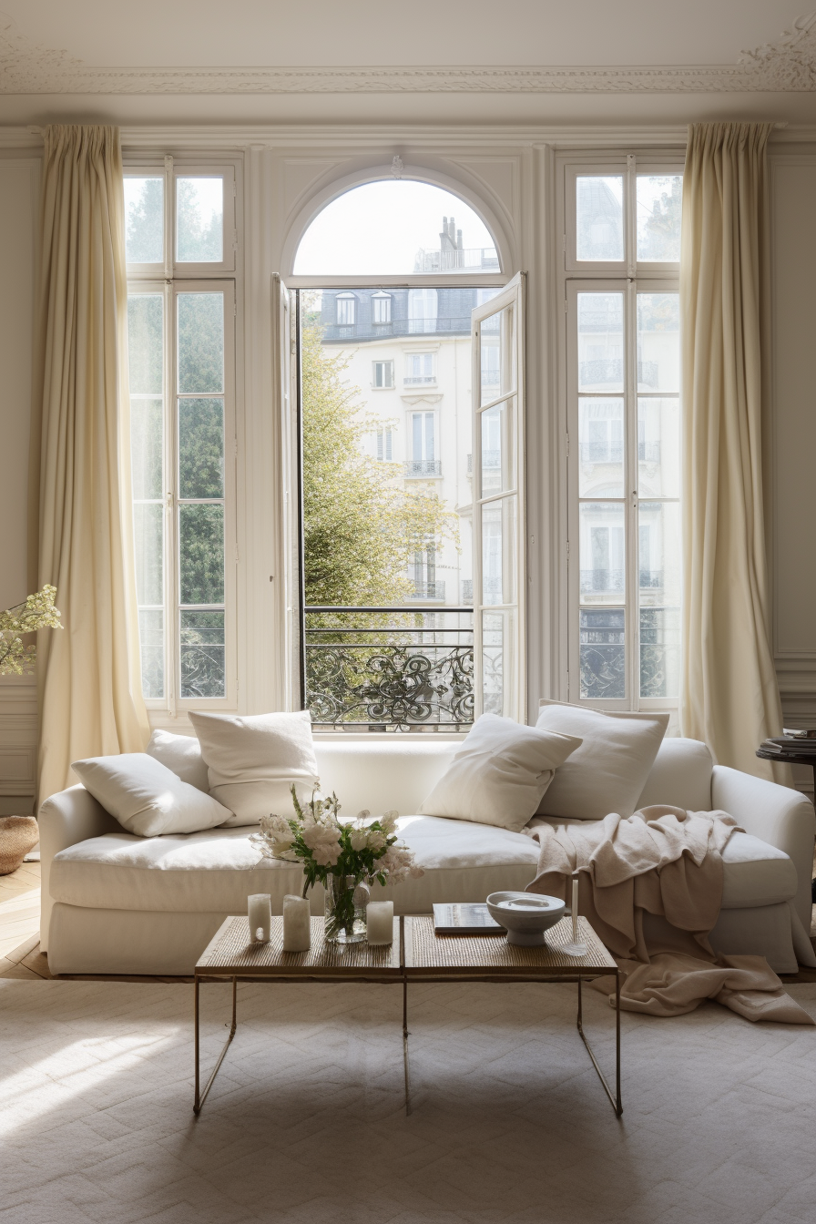 Infuse romantic allure into your living room with French-inspired design ideas.