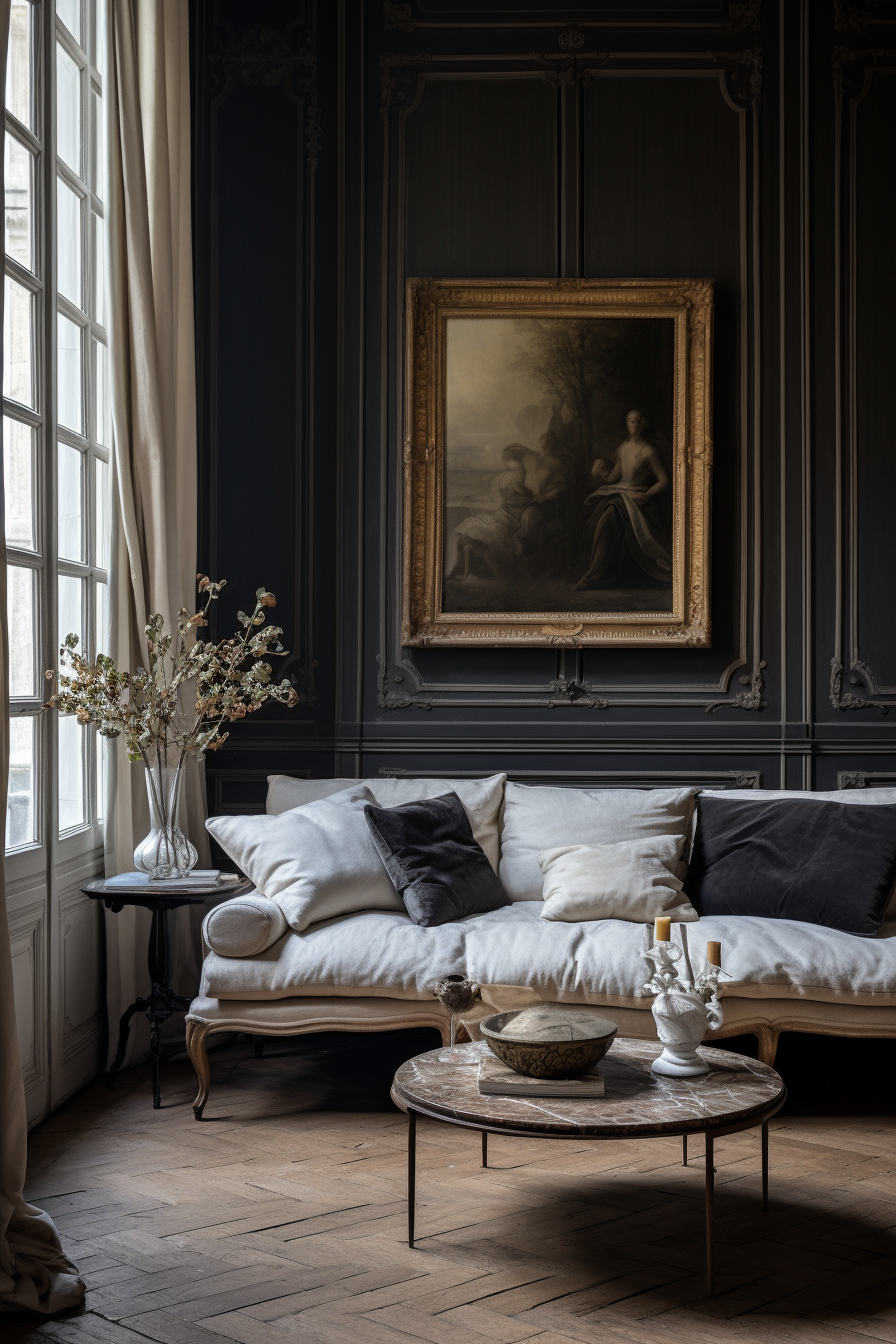 Achieve a living room adorned with effortless elegance through French decor concepts.