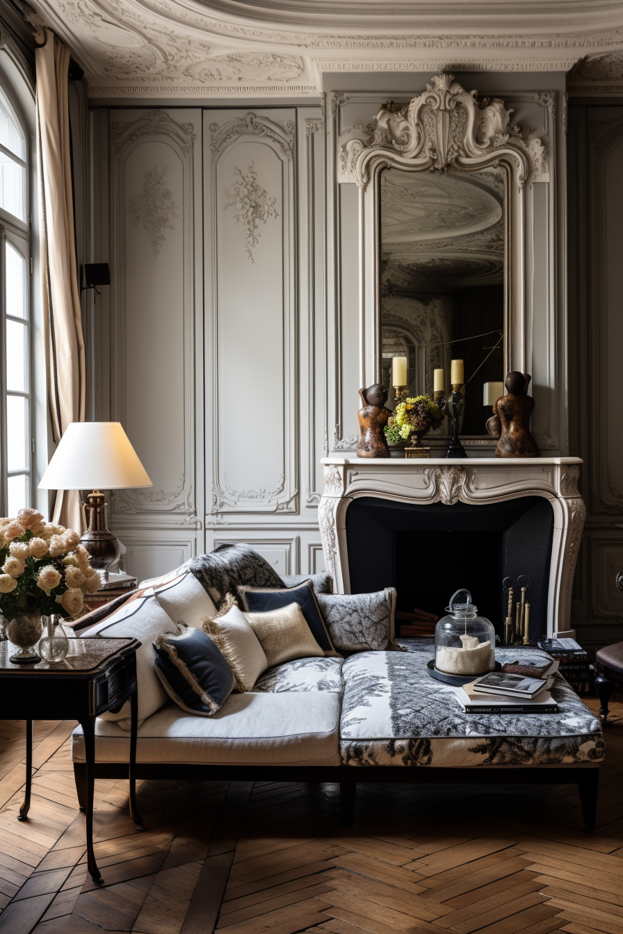 Infuse your living room with the flair of Parisian design for a stylish and culturally rich ambiance.
