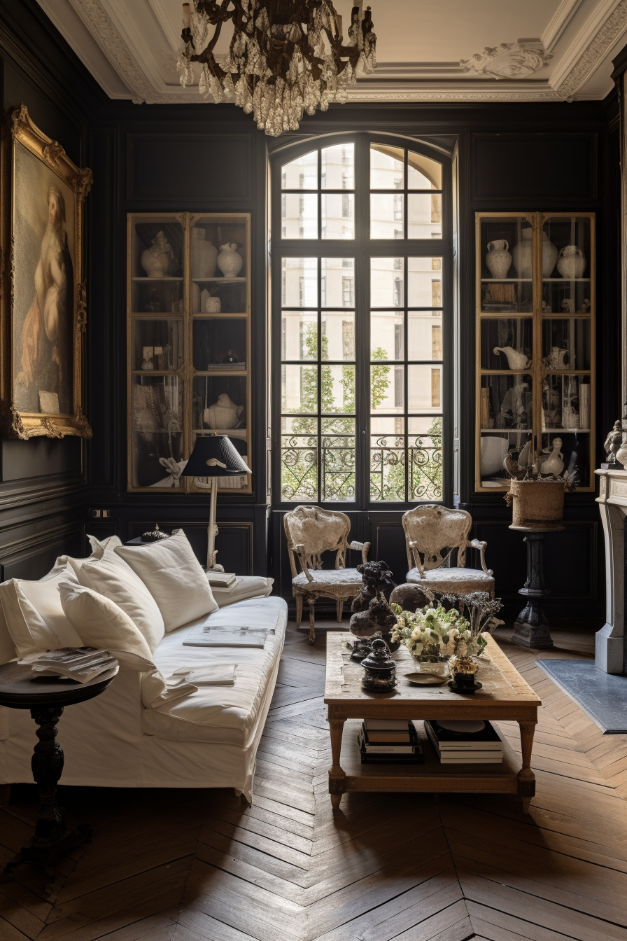 Infuse your home with the artistic charm of Paris through stylish living room design ideas.