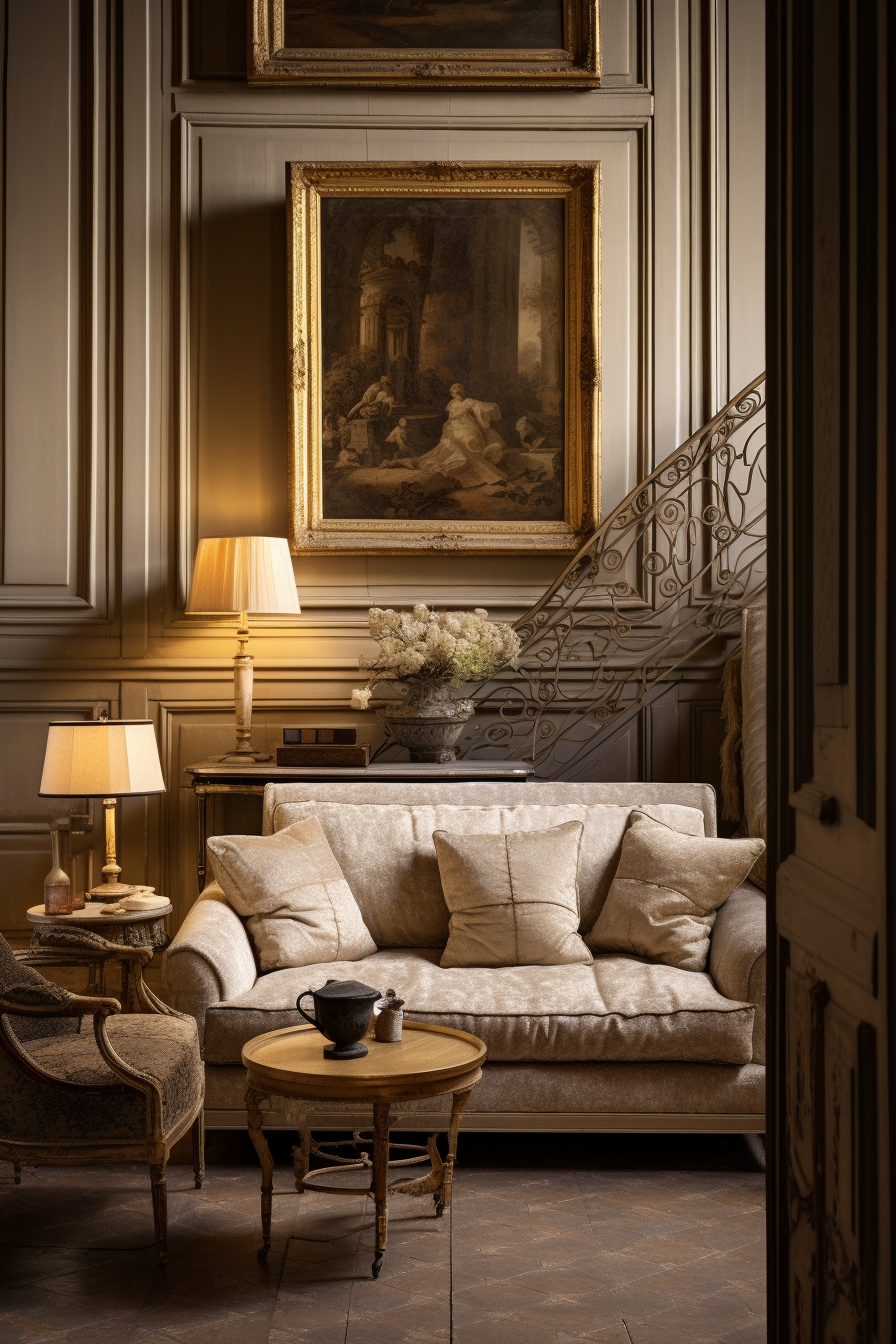 Immerse yourself in the pursuit of Parisian perfection with living room design inspirations.