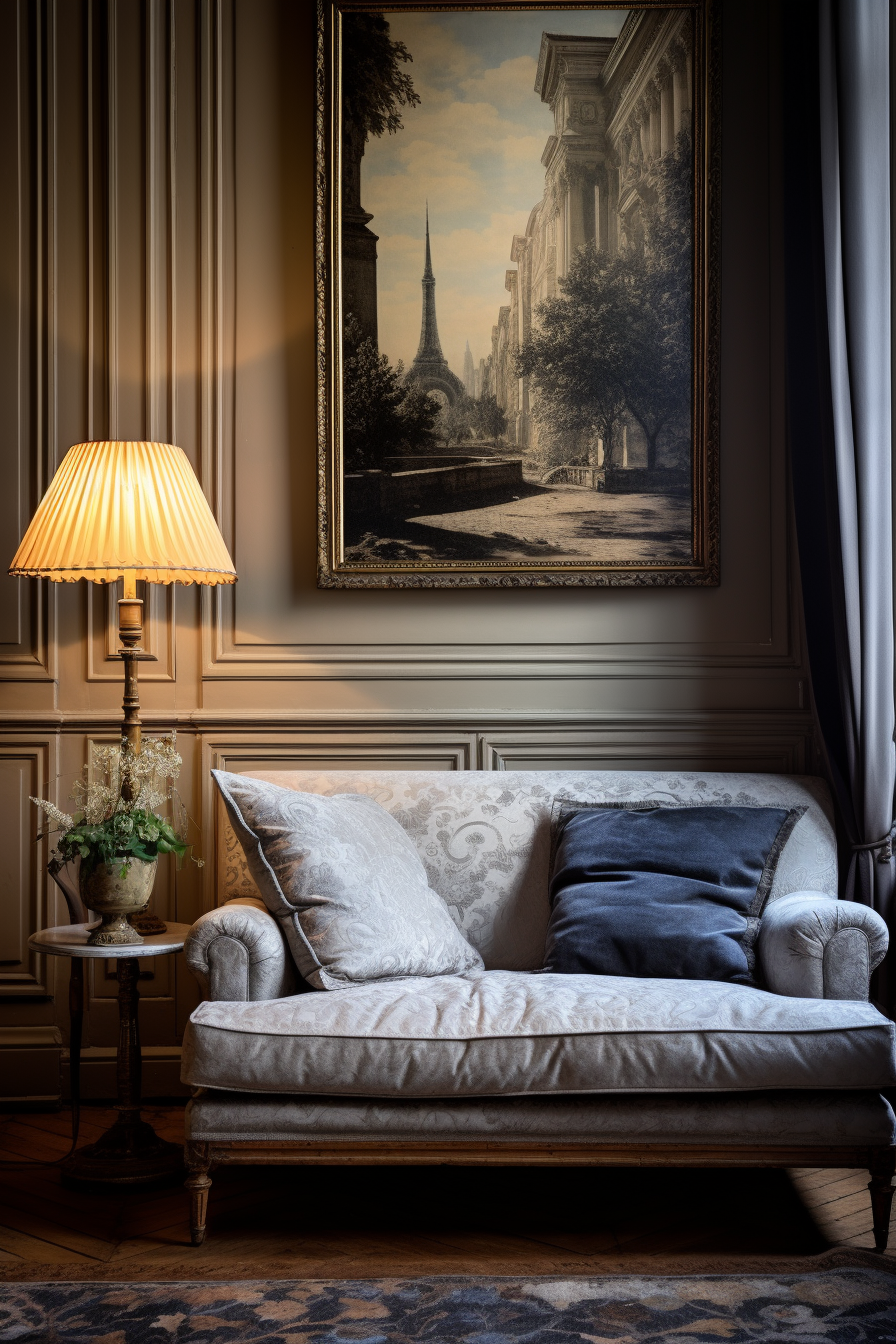 Explore the epitome of classic comfort with Parisian-inspired living room ideas.