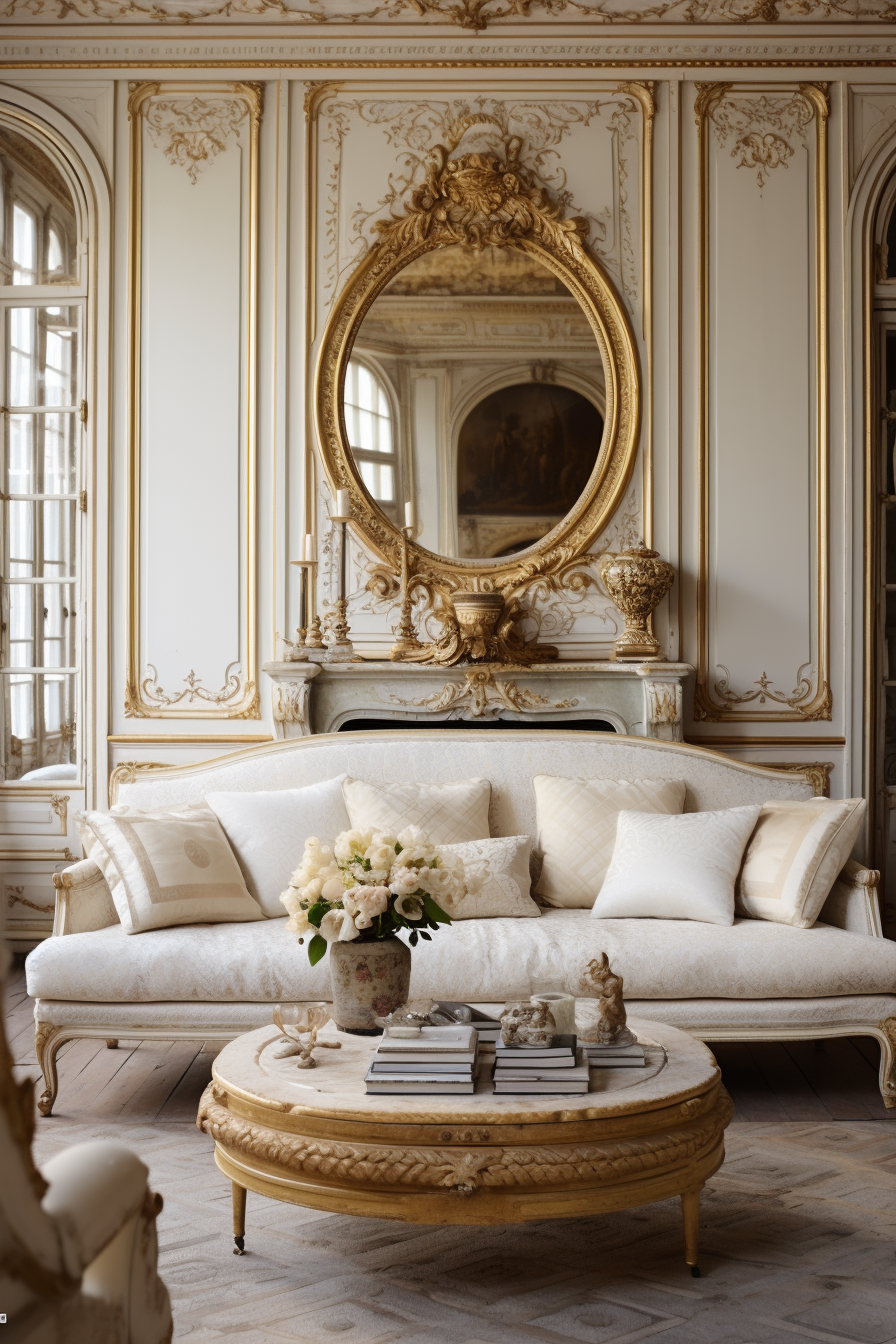 Picture a living room adorned with artisan elegance, showcasing Parisian design for today's modern living.