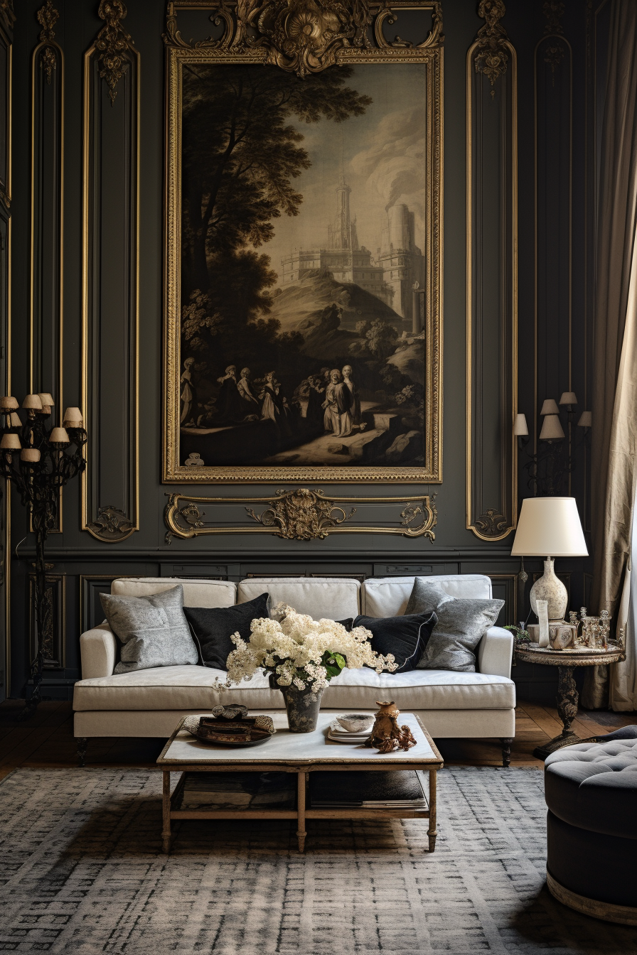 Draw inspiration from the provincial charm of France for a delightful living room decor.