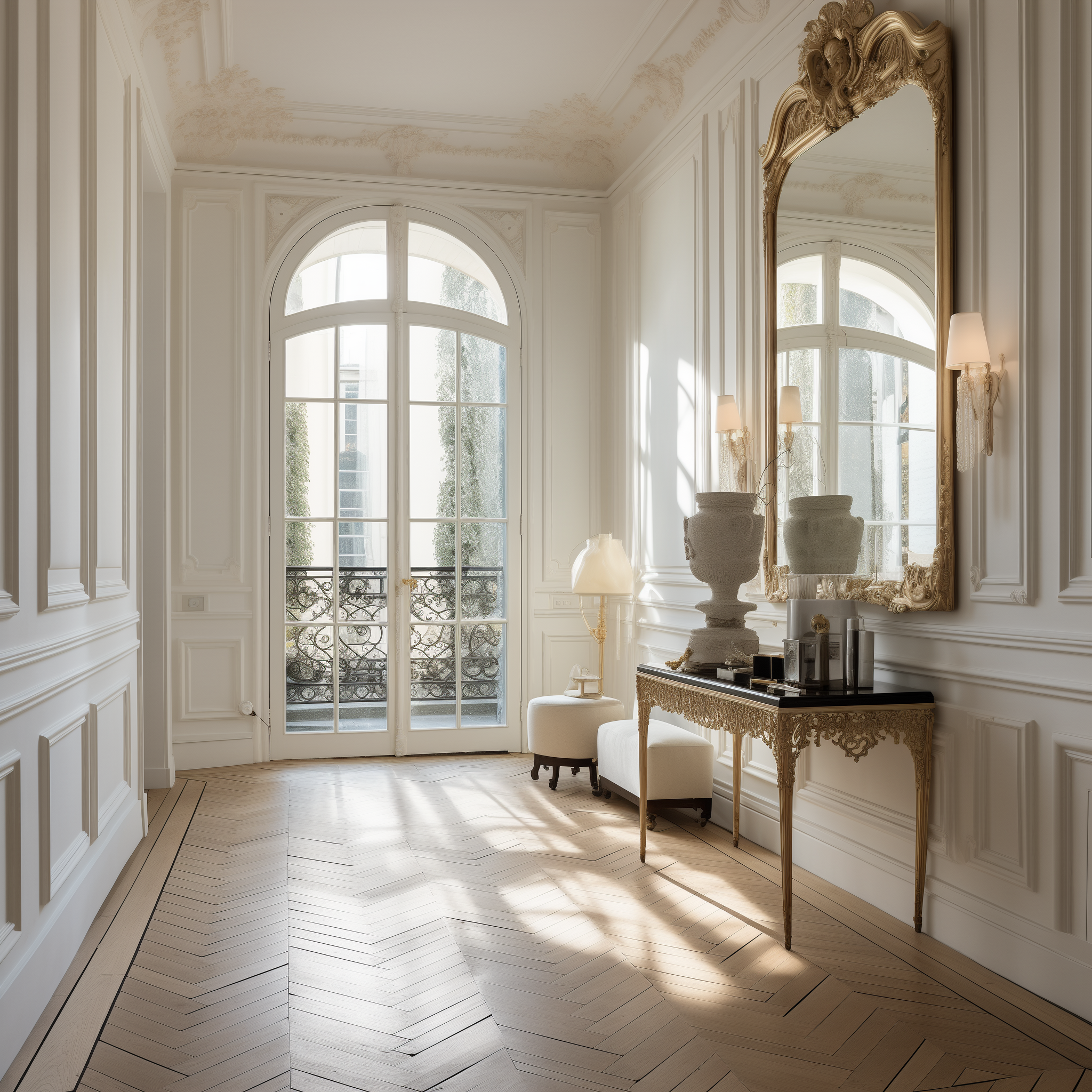 french parisian hallway design ideas decorating panelling interior for corridor lighting inspiration