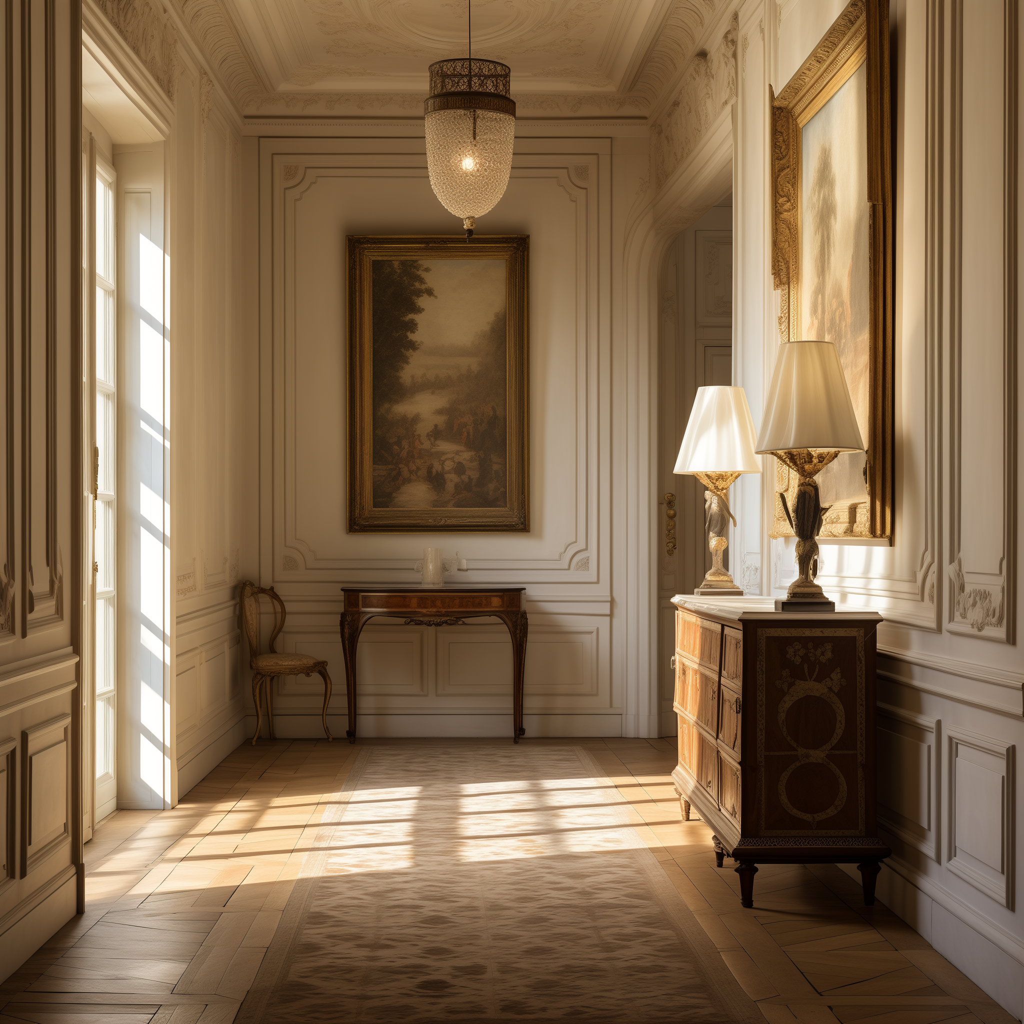 french parisian hallway design ideas decorating panelling interior for corridor lighting inspiration