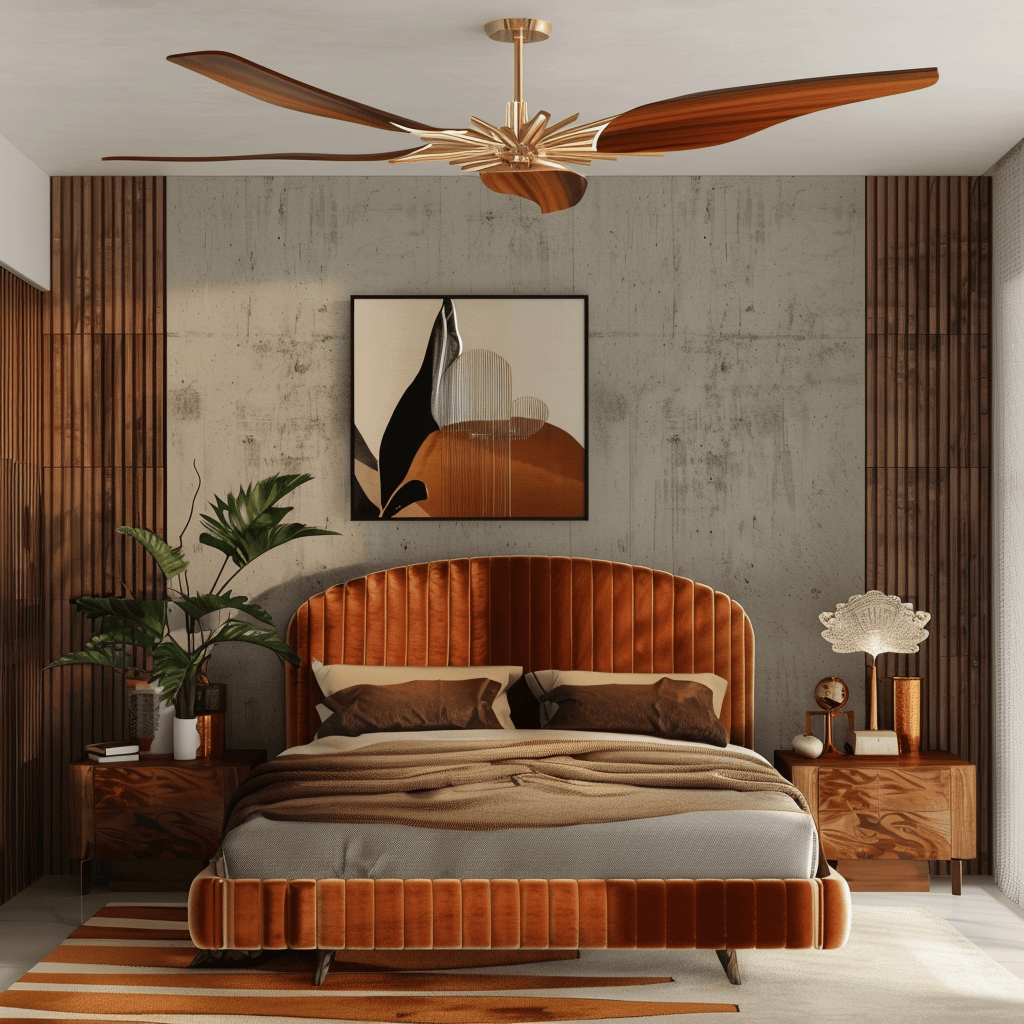 mid-century modern bedroom