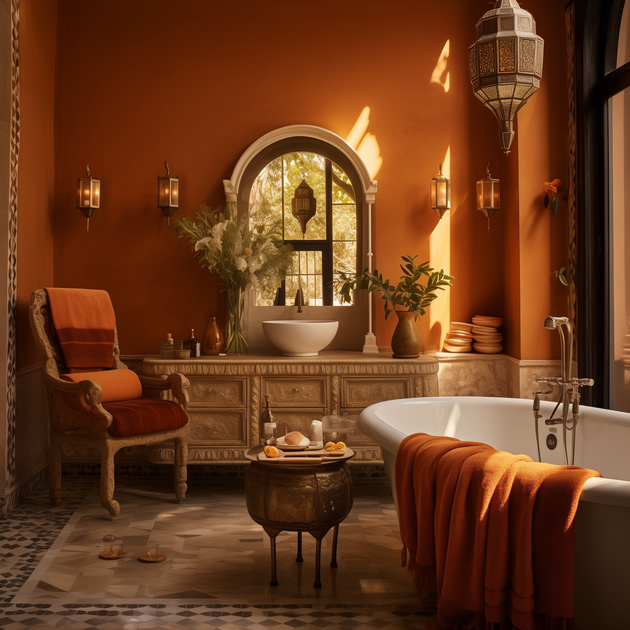 moroccan bathroom ideas decor style design inspired interior architecture theme