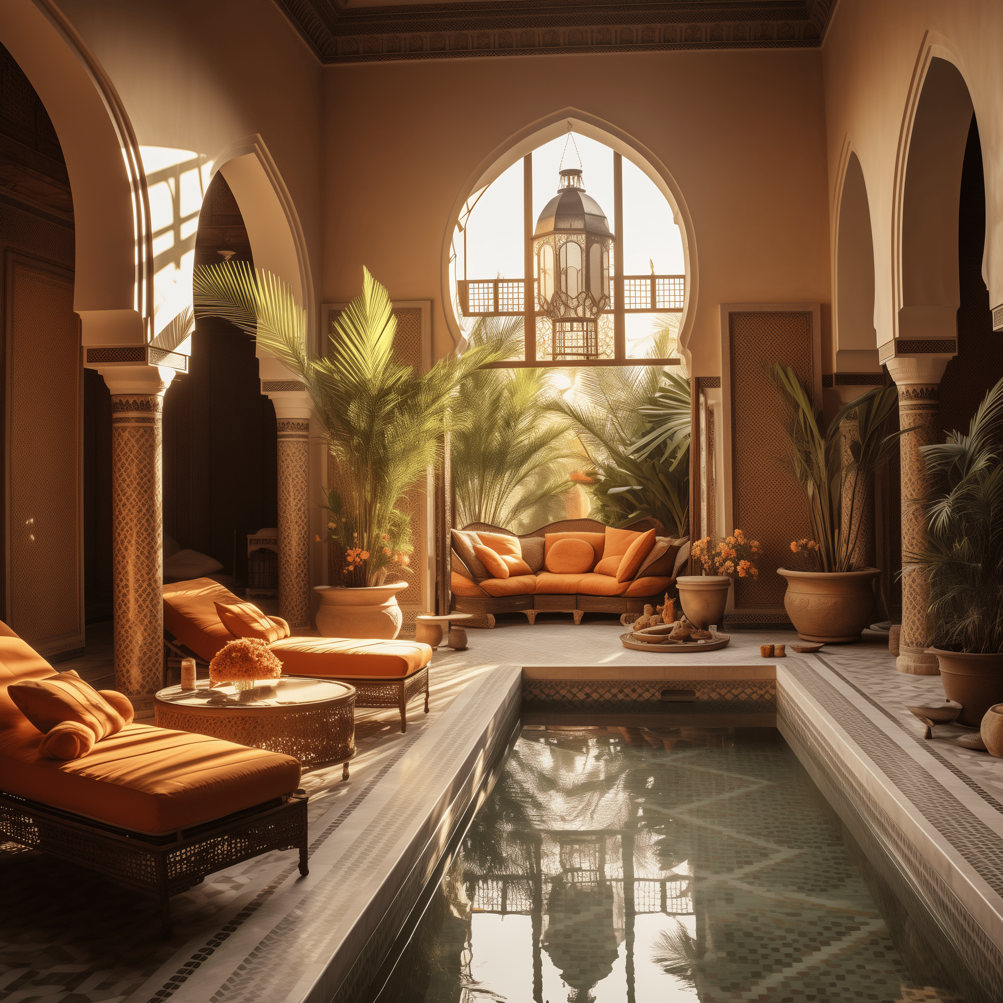 moroccan riad interior design aesthetic style