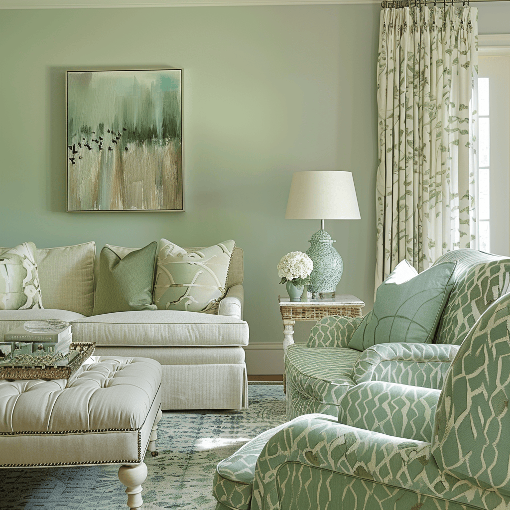 seafoam green living space soothing blues in bedroom olive sitting room