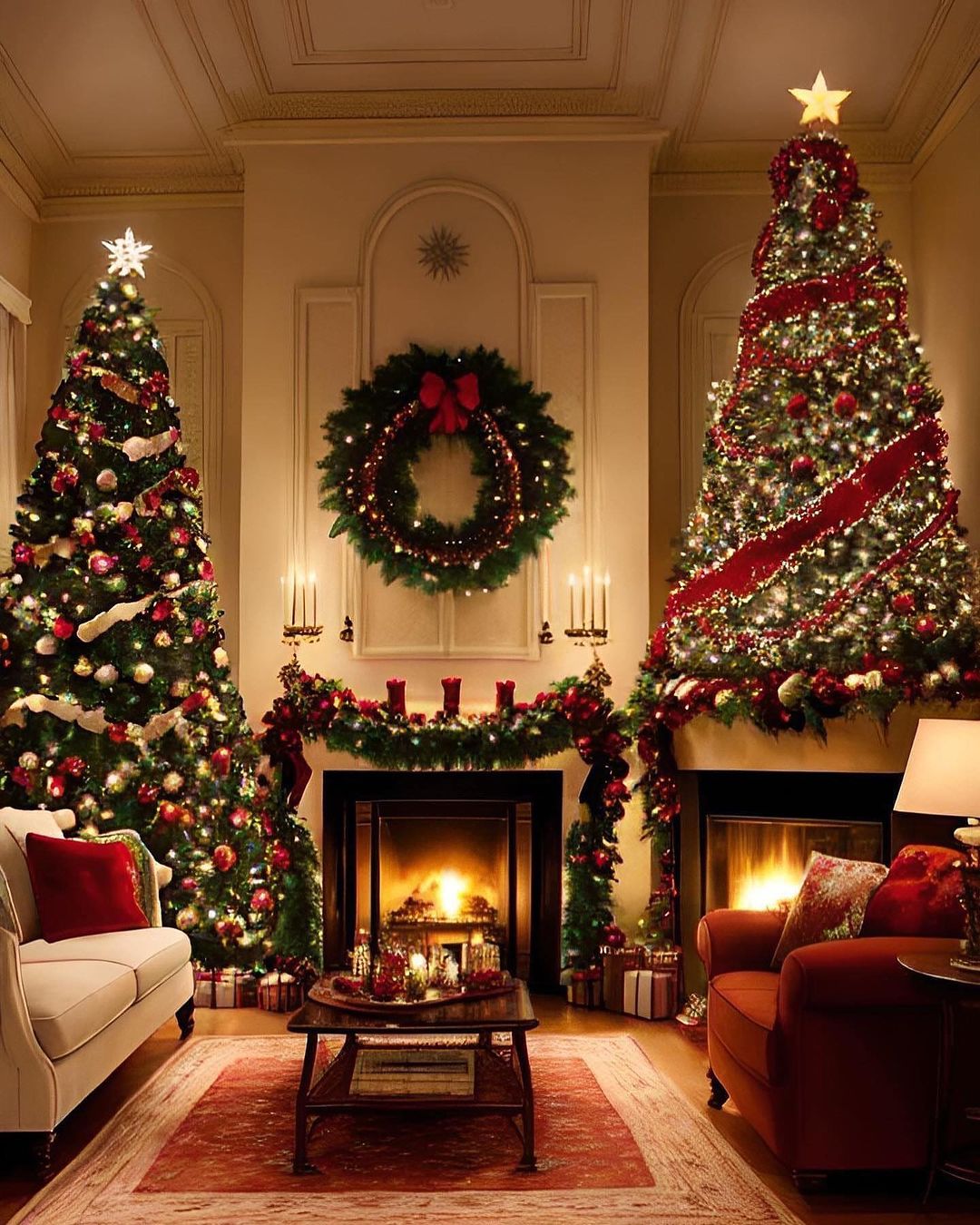 christmas decor ideas for living room