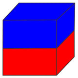 cube magnétique magnétisé sur deux faces opposés