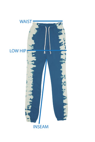 SIZE CHART - SWEAT PANTS – iBlu Inc.