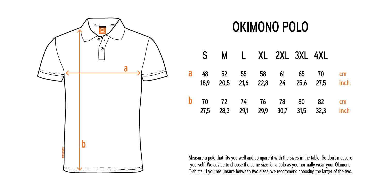 Size chart polo