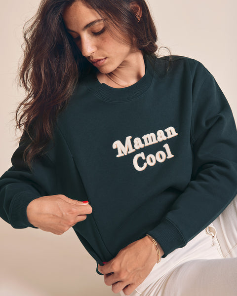 Le tablier Mamie cool à carreaux en coton bio - crème – émoi émoi
