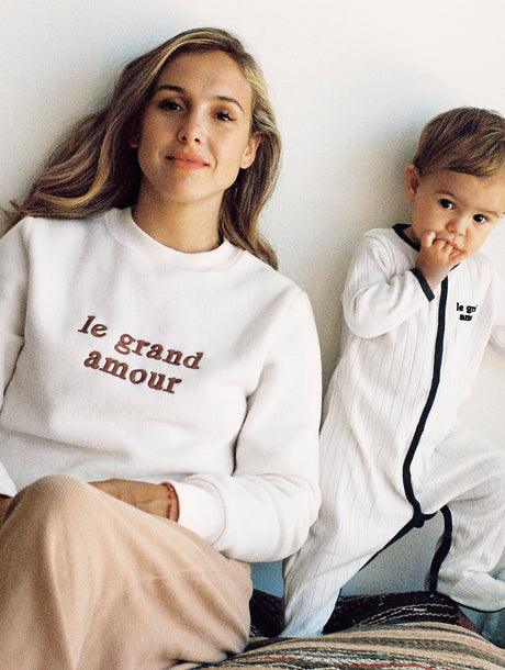 Le sweat d'allaitement Maman Cool femme en coton bio - charbon – émoi émoi