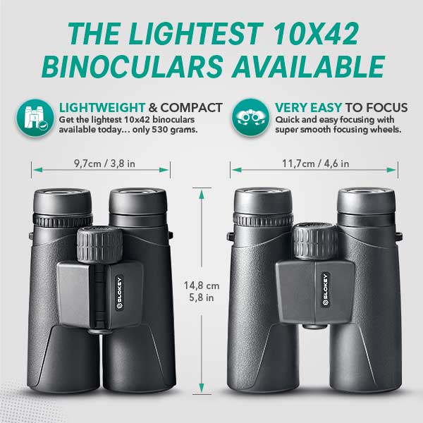 10x42 para adultos - Binocular profesional de alta potencia