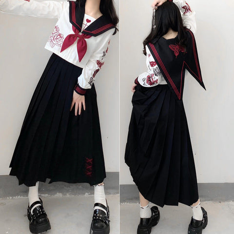 [Dark Butterfly] JK bad girl uniform set jk0028 – Cutiekill