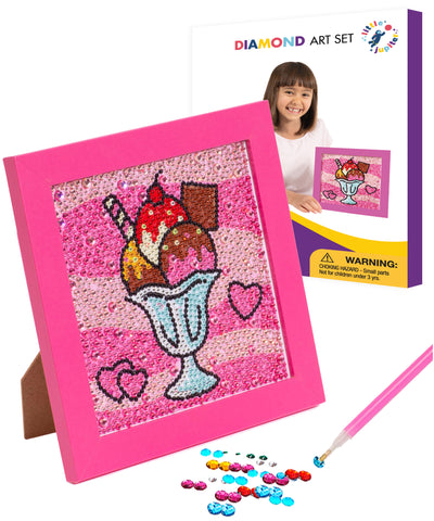 Xuhal 16 Pcs Cupcake Diamond Painting Magnets Donut DIY Diamond Painting  Kits for Kids Diamond Art