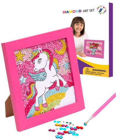 Diamond Art DIY Photo Frame (Unicorn) (1pc) – Little Jupiter