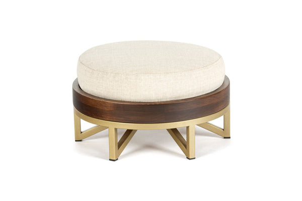 A high-quality, round dog bed.  