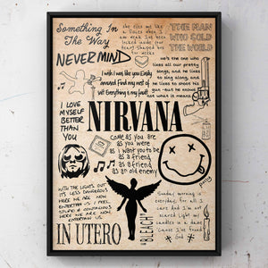 NIRVANA “NEVER MIND”VINTAGE POSTER smcint.com