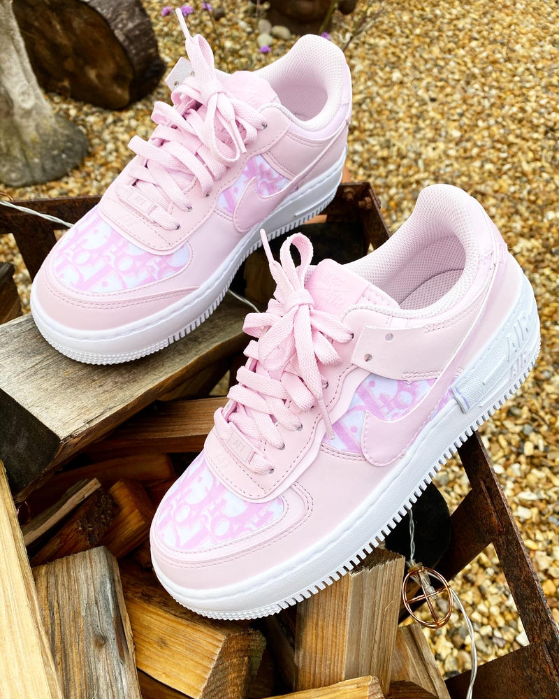 pink dior air force ones