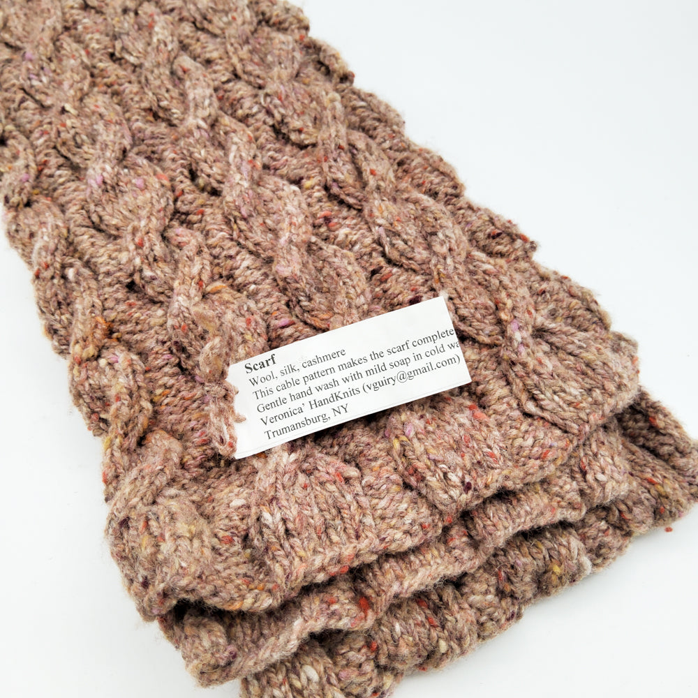 Deep Red Knit Scarf – Handwork Ithaca's Artist Cooperative