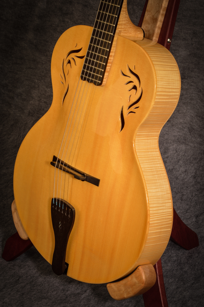 Custom Archtop Guitar With Flamed Maple