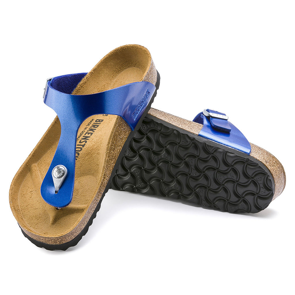 birkenstock electric metallic ocean