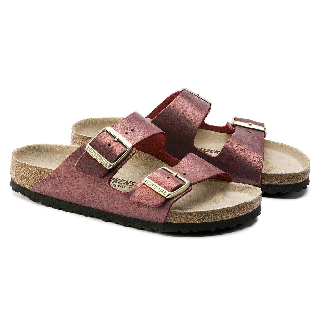 birkenstock washed metallic port