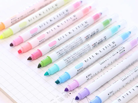 Coral and Ink's milliner highlighter pens