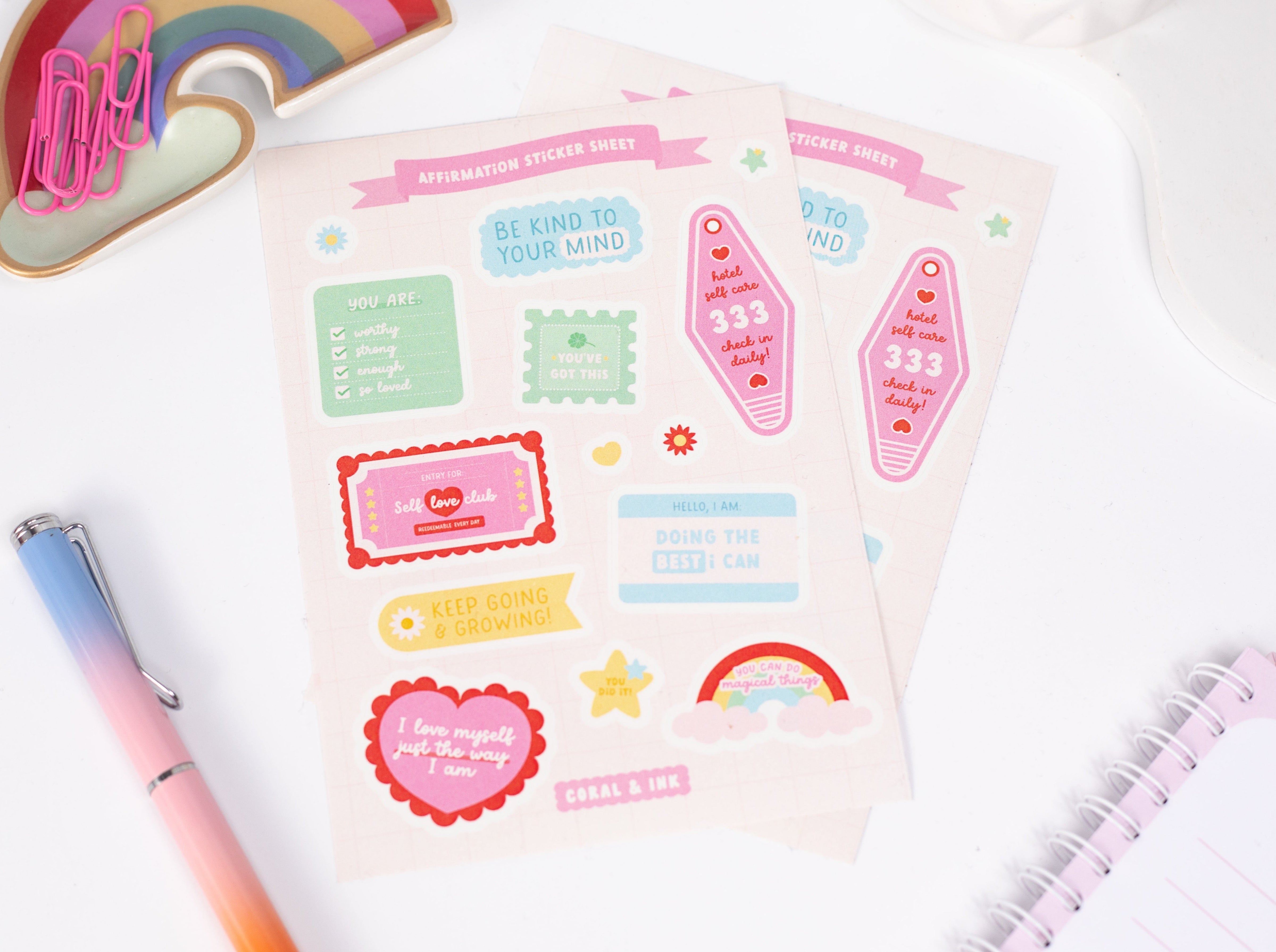 Aesthetic journal sticker books