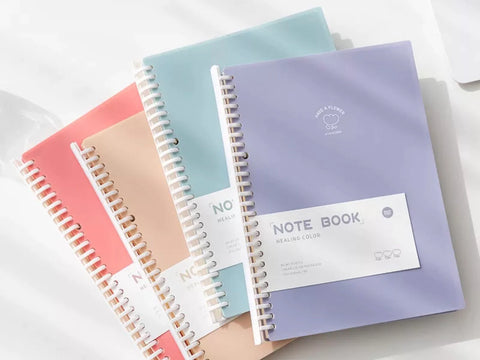 Coral and Ink's B5 loose leaf binder notebooks