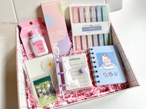 Coral and ink's best sellers kawaii stationery set